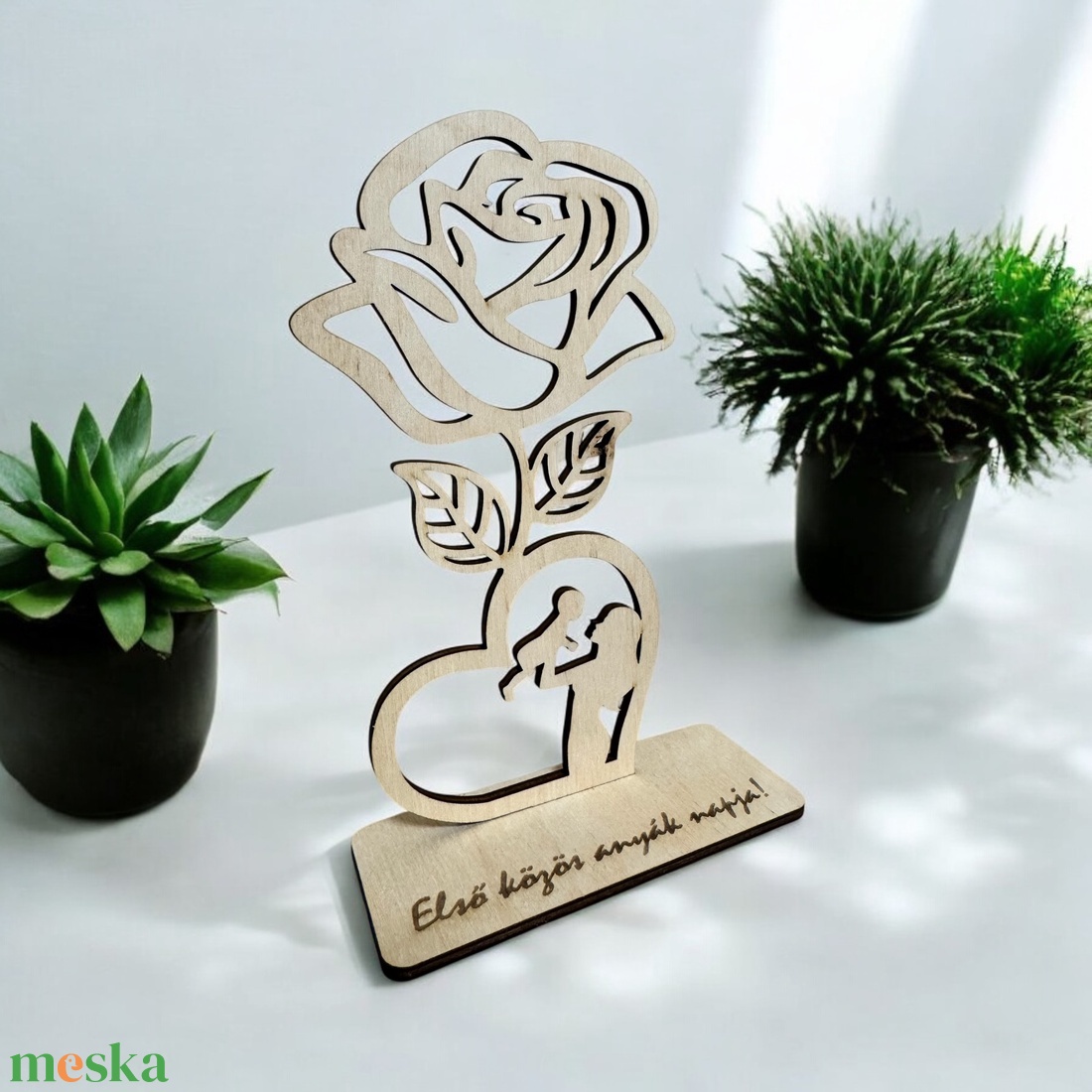 Anyák napi örökrózsa - otthon & életmód - papír, írószer - ajándékozás kellékei - ajándékkísérő - Meska.hu