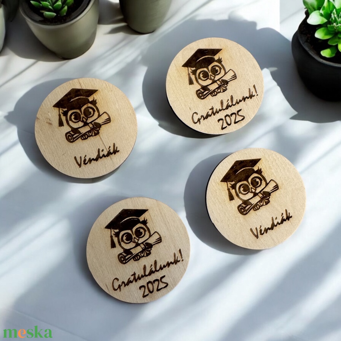 Egyedi ballagási hűtőmágnes - otthon & életmód - konyhafelszerelés, tálalás - konyhai dekoráció - hűtőmágnes - Meska.hu