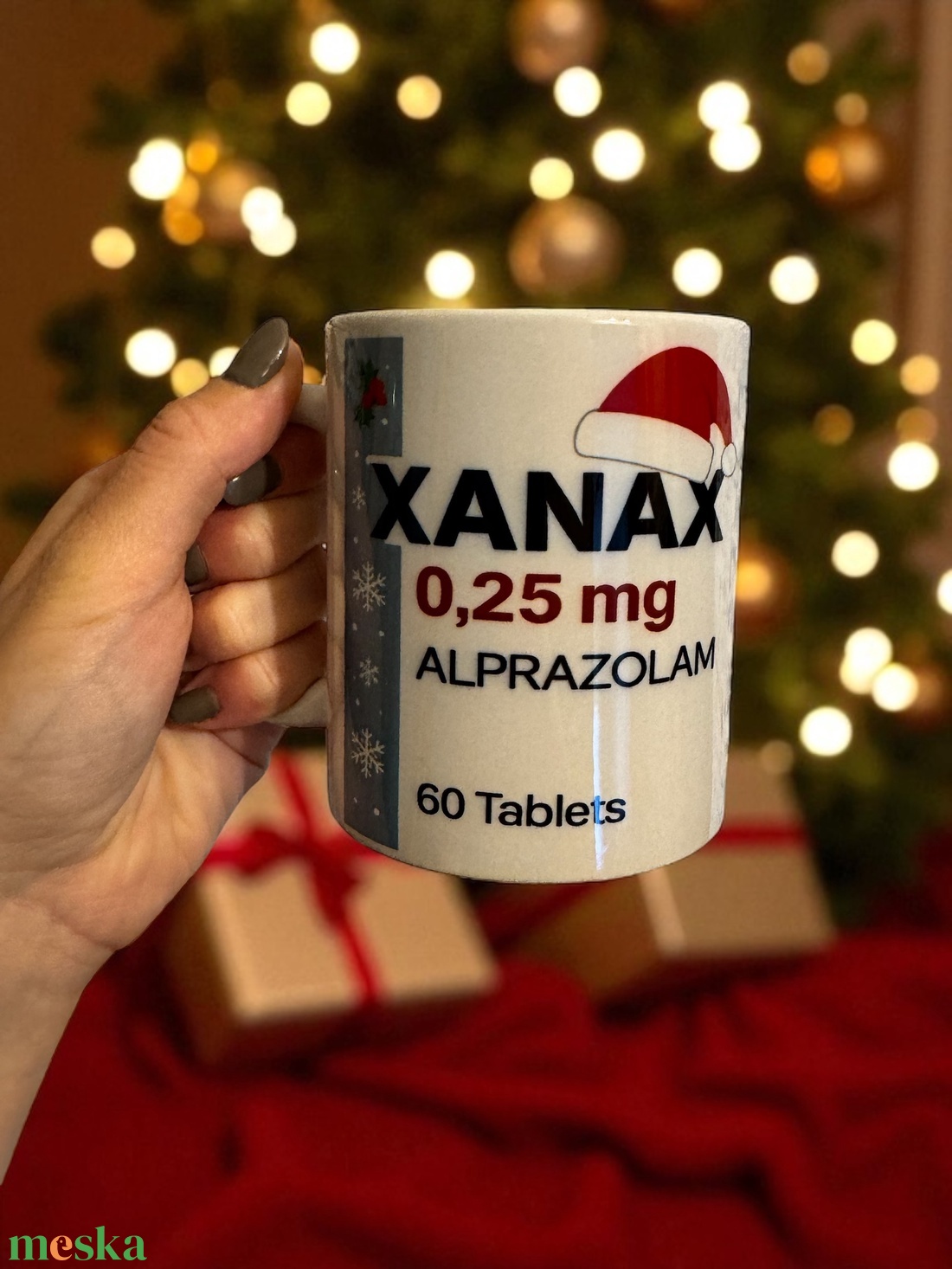 Karácsonyi Xanax bögre - otthon & életmód - konyhafelszerelés, tálalás - tálalás - bögre & csésze - Meska.hu Karácsonyi Xanax bögre - otthon & életmód - konyhafelszerelés, tálalás - tálalás - bögre & csésze - Meska.hu