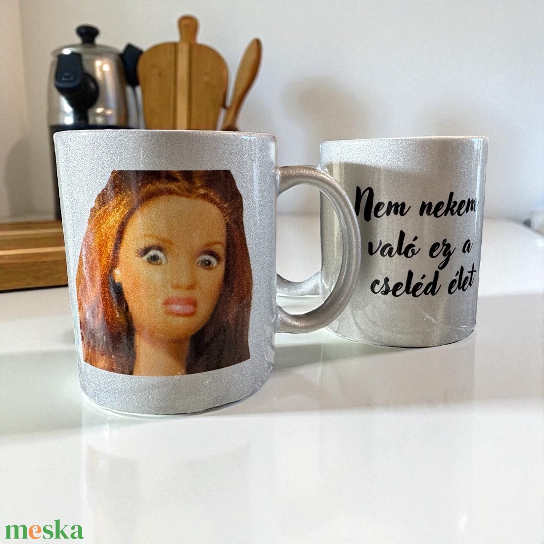 Vicces Barbie bögre - otthon & életmód - konyhafelszerelés, tálalás - tálalás - bögre & csésze - Meska.hu