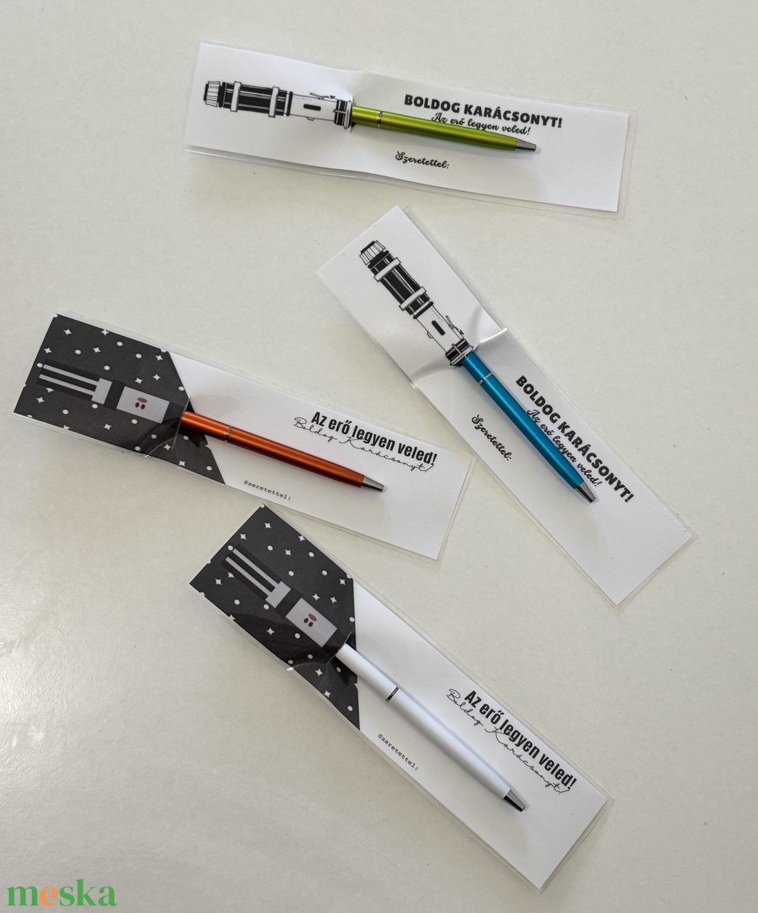Star Wars karácsonyi ajándék - lézerkard toll tartó - otthon & életmód - papír, írószer - ceruza & toll - Meska.hu
