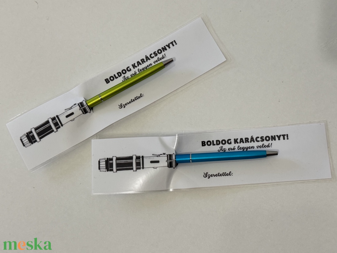 Star Wars karácsonyi ajándék - lézerkard toll tartó - otthon & életmód - papír, írószer - ceruza & toll - Meska.hu