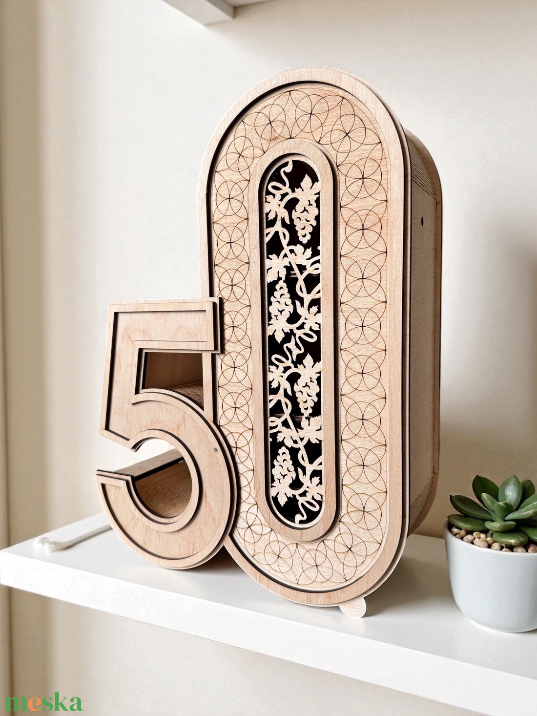 Szmos bortartó - választható számmal - otthon & életmód - konyhafelszerelés, tálalás - italos kellékek - boros díszdoboz - Meska.hu