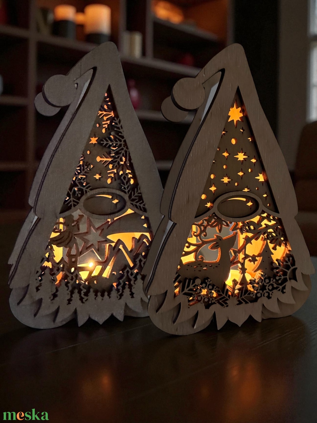 Manós mécsestartók - karácsony - karácsonyi lakásdekoráció - karácsonyi manók, figurák - Meska.hu