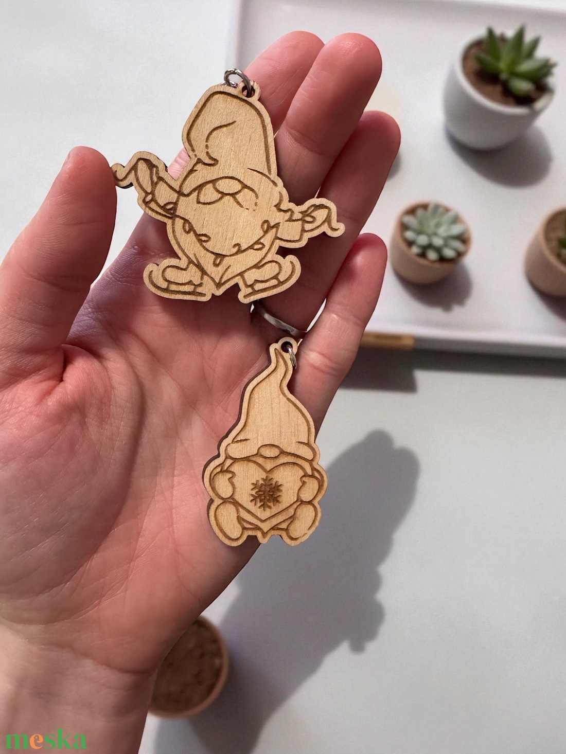 Manós karácsonyi kulcstartó - táska & tok - kulcstartó & táskadísz - kulcstartó - Meska.hu