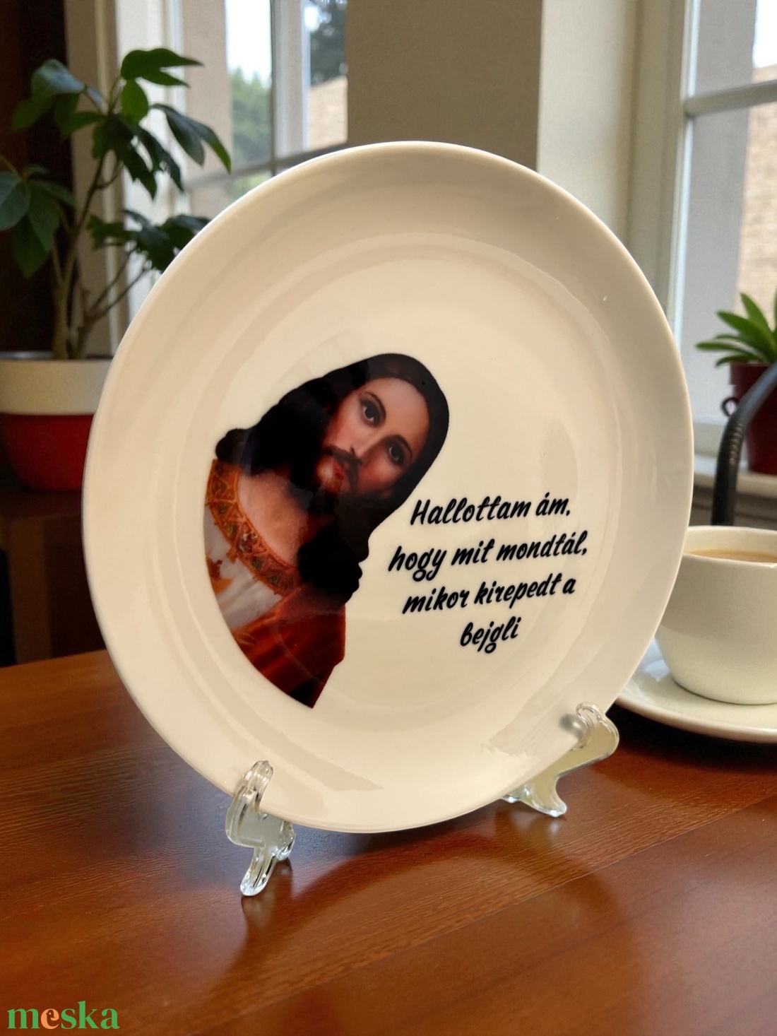 Karácsonyi vicces tányér - otthon & életmód - konyhafelszerelés, tálalás - tálalás - tányér & étkészlet - Meska.hu