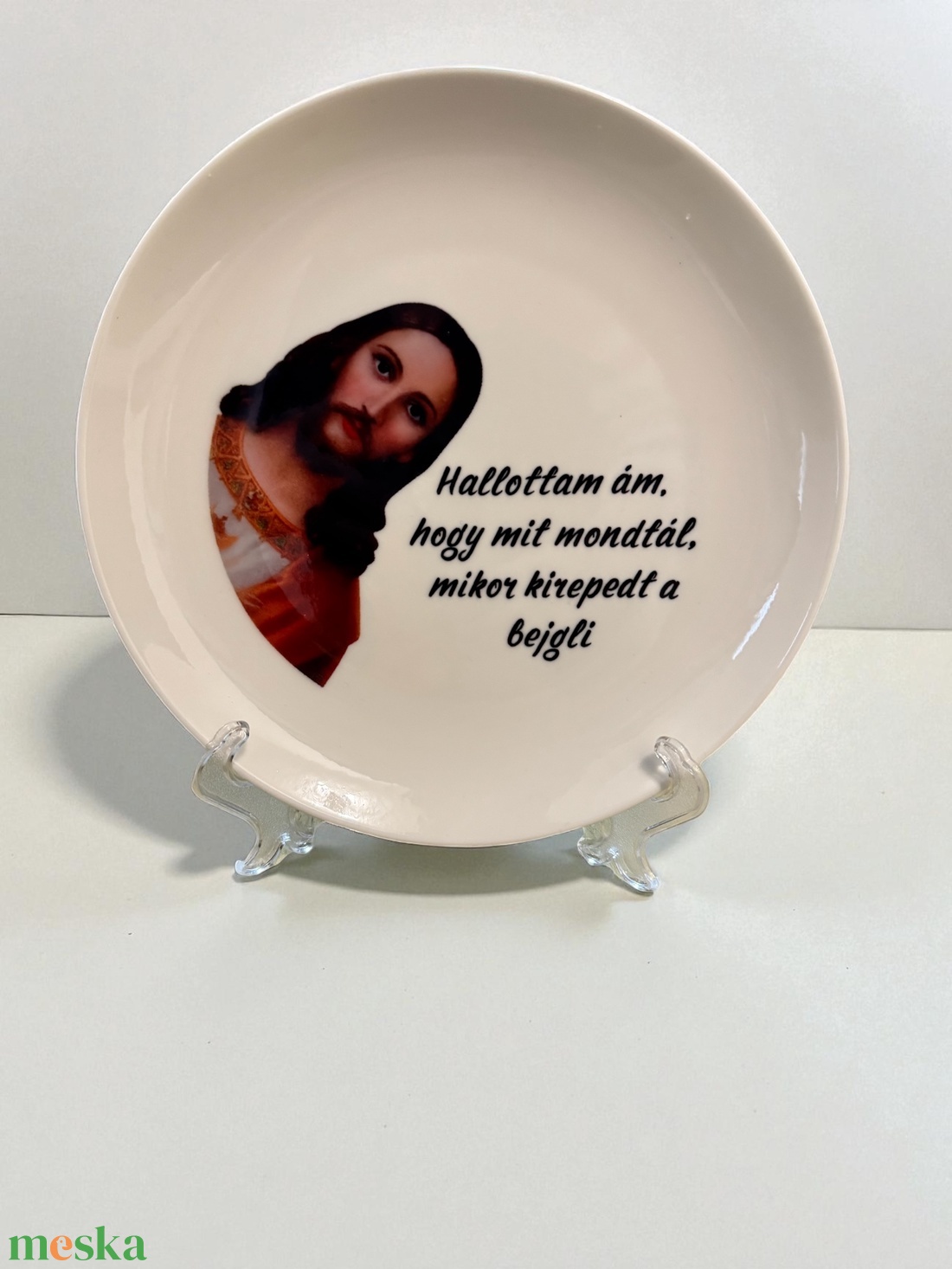 Karácsonyi vicces tányér - otthon & életmód - konyhafelszerelés, tálalás - tálalás - tányér & étkészlet - Meska.hu