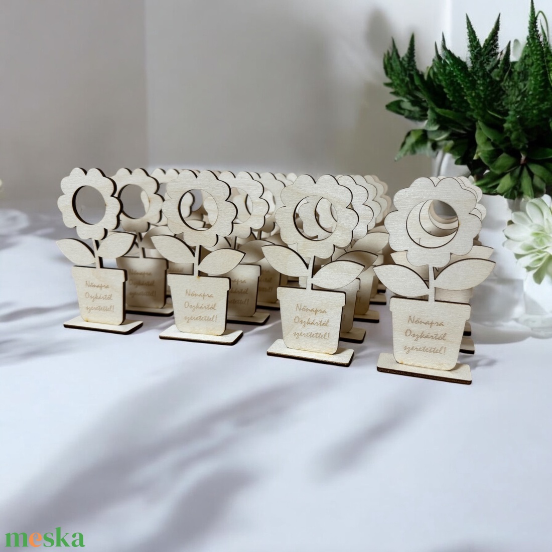 Nőnapi örök virág - nyalókatartós - otthon & életmód - dekoráció - virágdísz és tartó - cserép & kaspó - Meska.hu