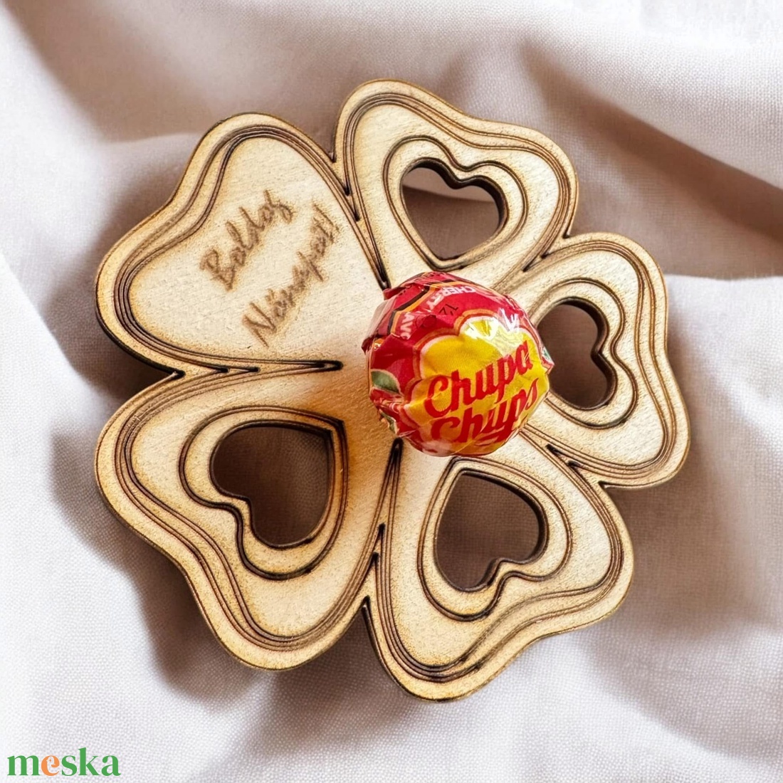 Nőnapi örök virág - nyalókatartós - otthon & életmód - dekoráció - virágdísz és tartó - cserép & kaspó - Meska.hu