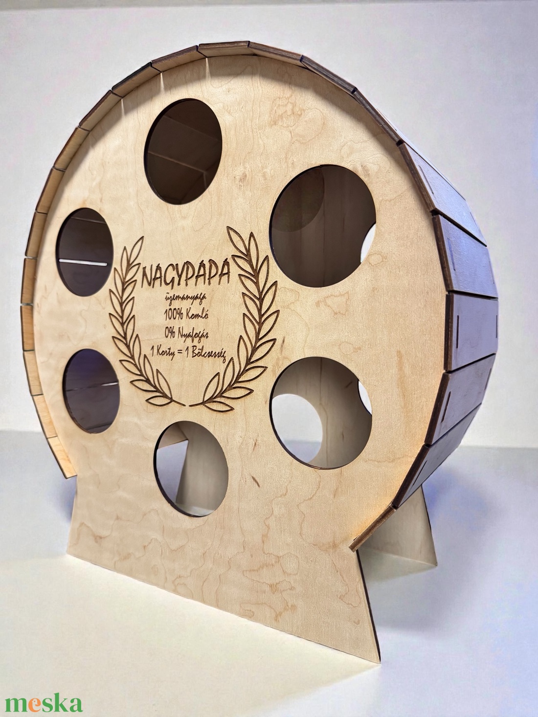 Sörtartó hordó formában - 6 férőhelyes - otthon & életmód - konyhafelszerelés, tálalás - italos kellékek - sörtartó - Meska.hu