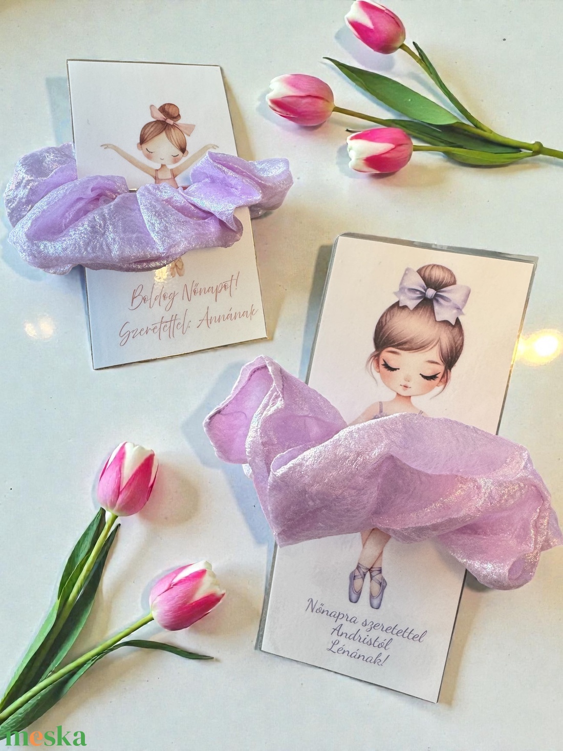 Nőnapi hajgumi ajándék - esküvő - hajdísz - hajtű - Meska.hu