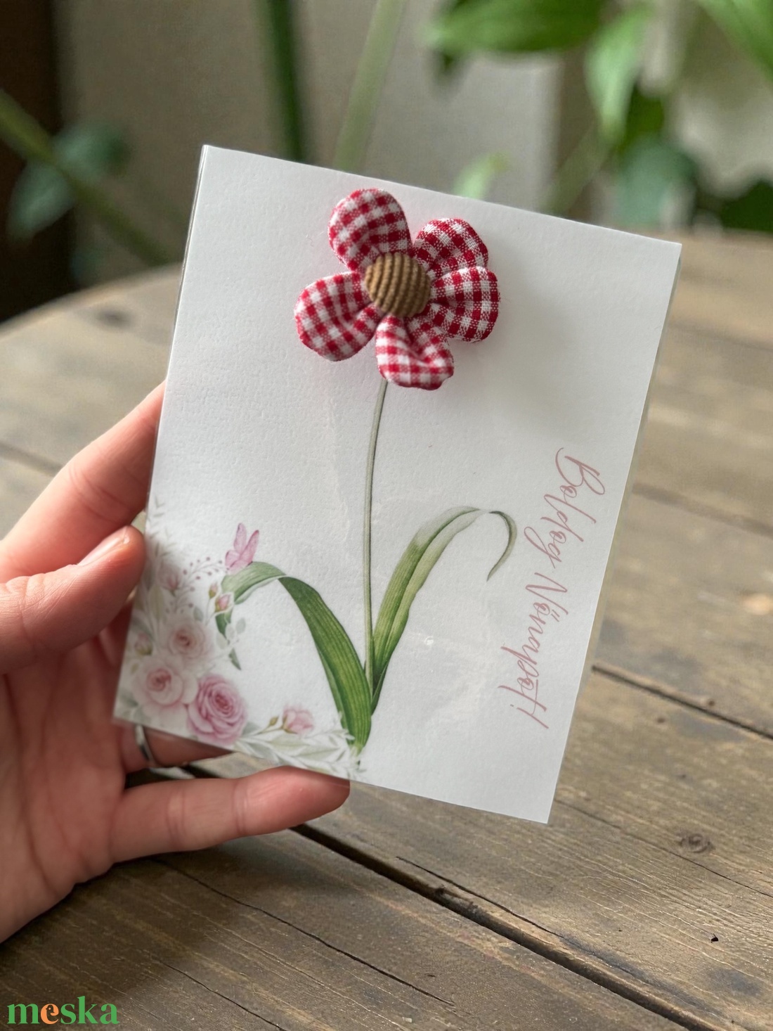 Nőnapi virág hajgumi ajándék - esküvő - hajdísz - hajtű - Meska.hu