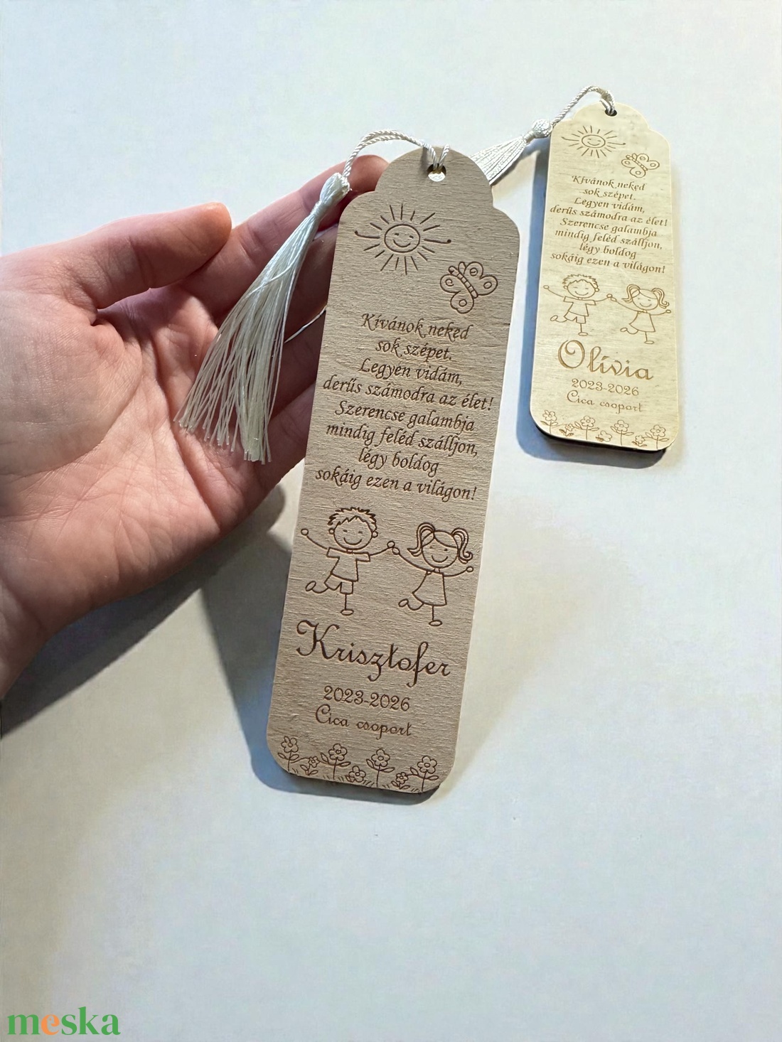 Óvodai ballagási könyvjelzők - egyedi felirattal - könyv & zene - könyvjelző - Meska.hu