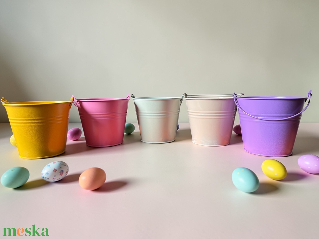 Húsvéti tojásgyűjtő vödör - egyedi felirattal, grafikával - ünnepi díszek, dekorációk - húsvéti díszek és dekorációk - húsvéti kosár - Meska.hu