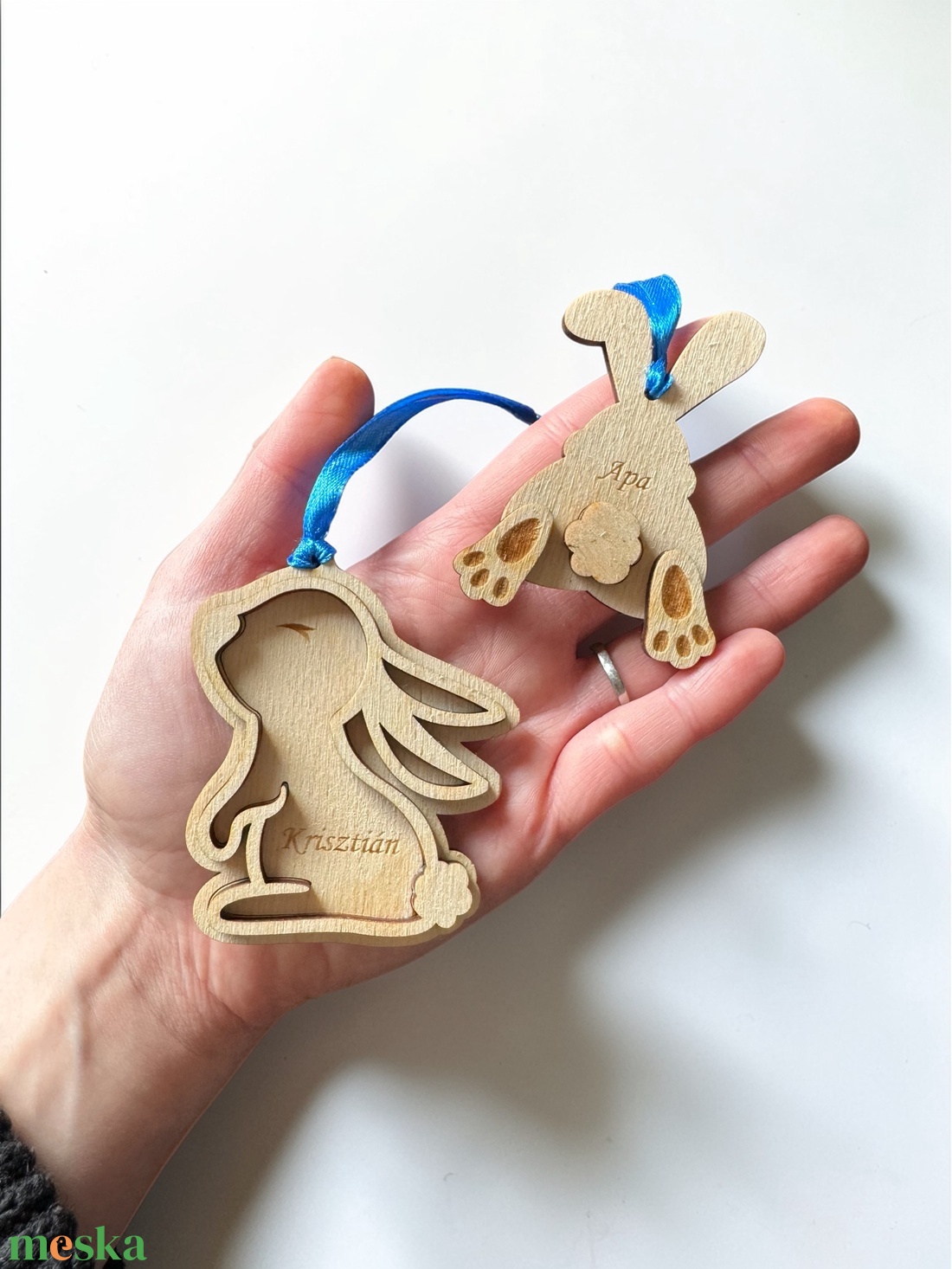 Egyedi húsvéti dísz - nevekkel, évszámmal - ünnepi díszek, dekorációk - húsvéti díszek és dekorációk - húsvéti asztaldíszek - Meska.hu