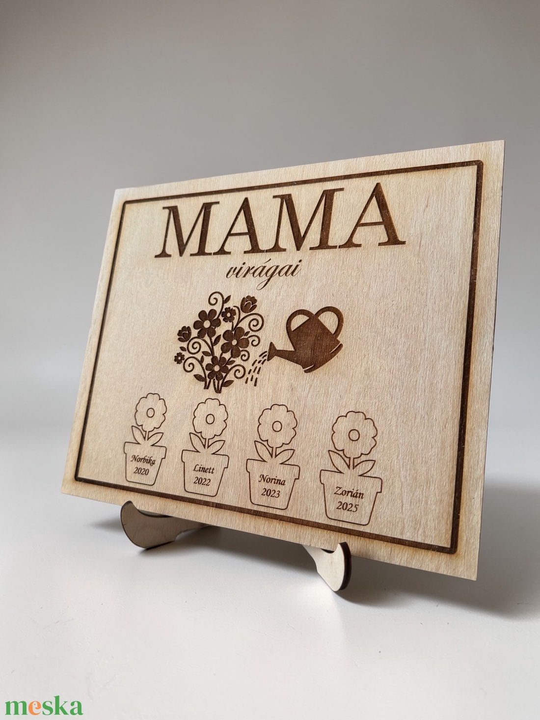 Anyák napi ajándék - egyedi felirattal - otthon & életmód - dekoráció - asztal és polc dekoráció - asztaldísz - Meska.hu