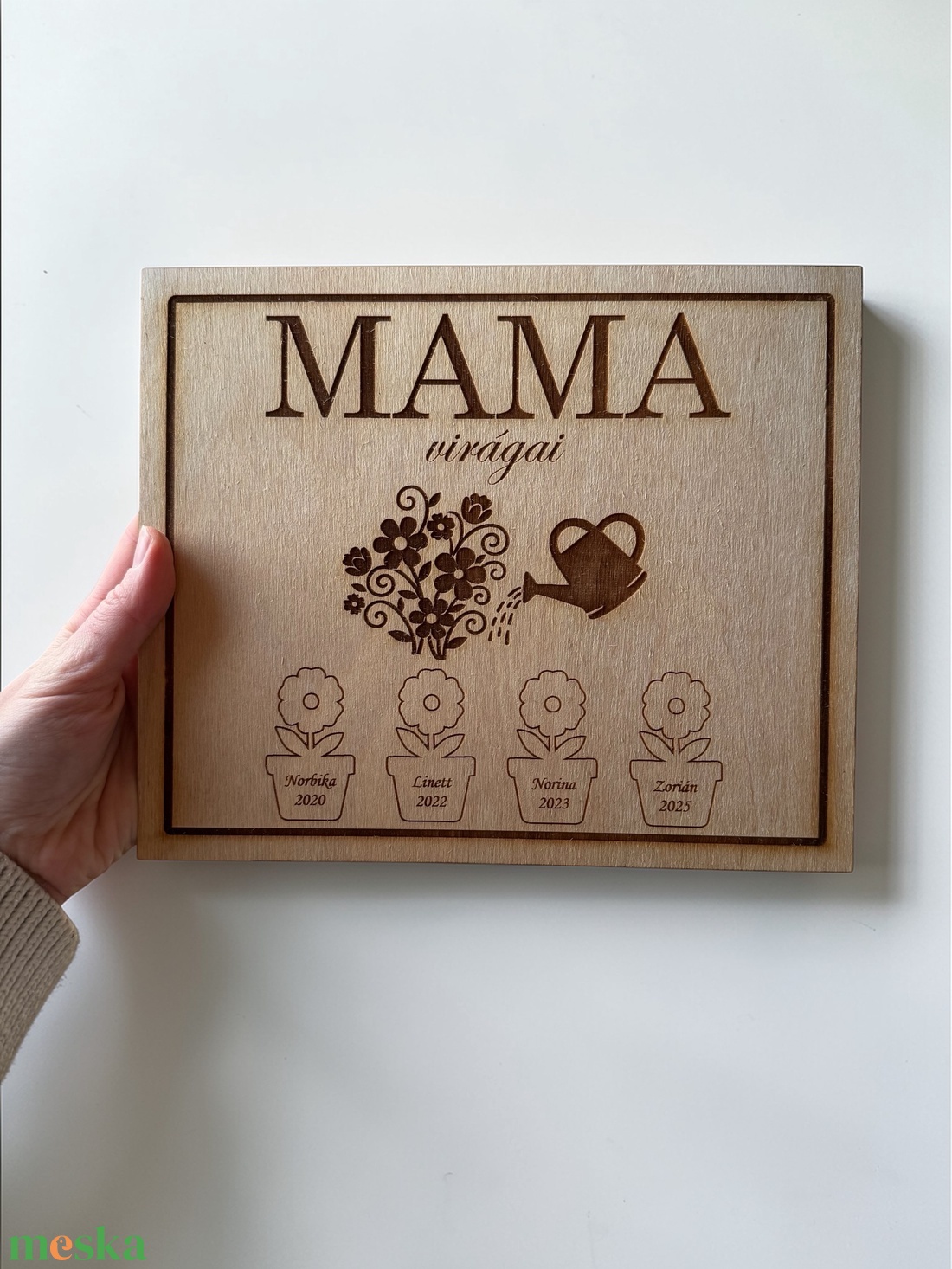 Anyák napi ajándék - egyedi felirattal - otthon & életmód - dekoráció - asztal és polc dekoráció - asztaldísz - Meska.hu