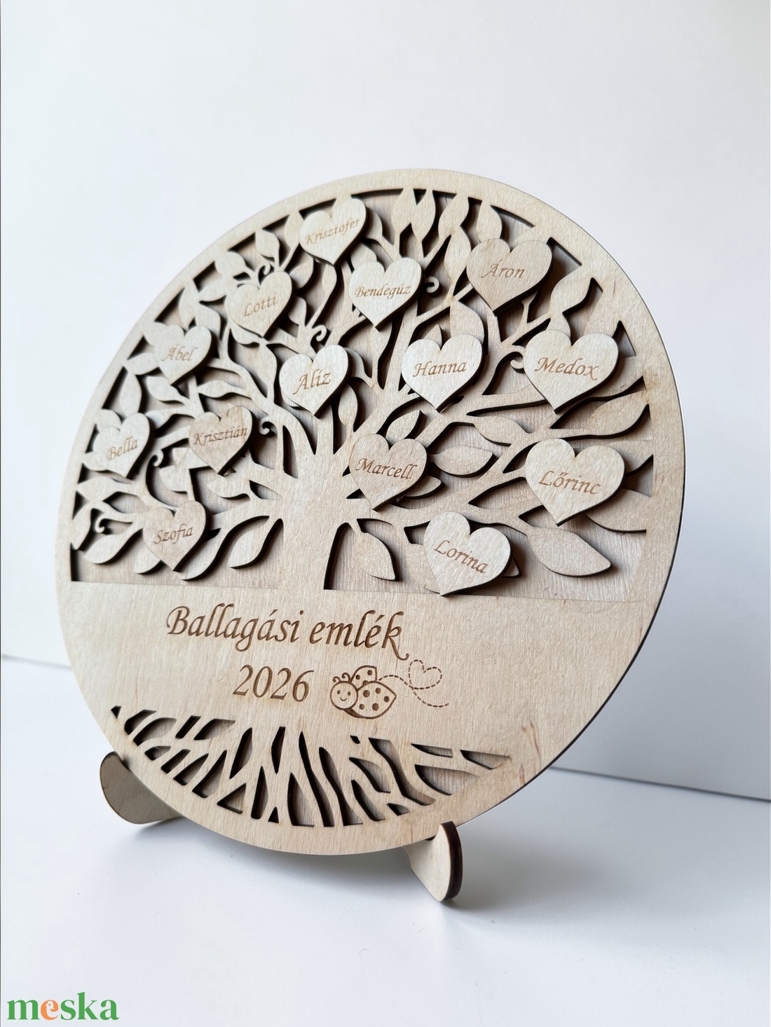 Életfa ballagási ajándék - nevekkel, egyedi felirattal - otthon & életmód - dekoráció - asztal és polc dekoráció - asztaldísz - Meska.hu