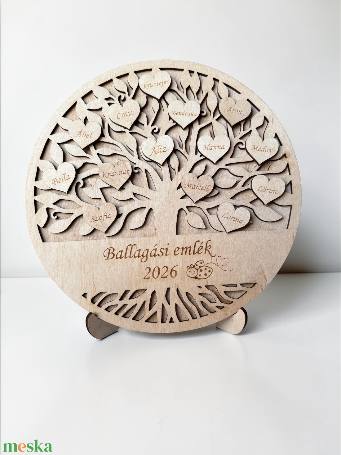 Életfa ballagási ajándék - nevekkel, egyedi felirattal - otthon & életmód - dekoráció - asztal és polc dekoráció - asztaldísz - Meska.hu