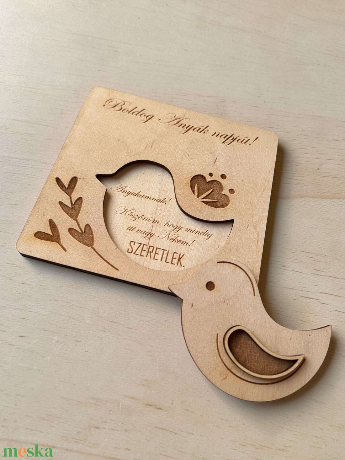 Anyák napi ajándék - egyedi szöveggel, gravírozással - otthon & életmód - dekoráció - asztal és polc dekoráció - asztaldísz - Meska.hu