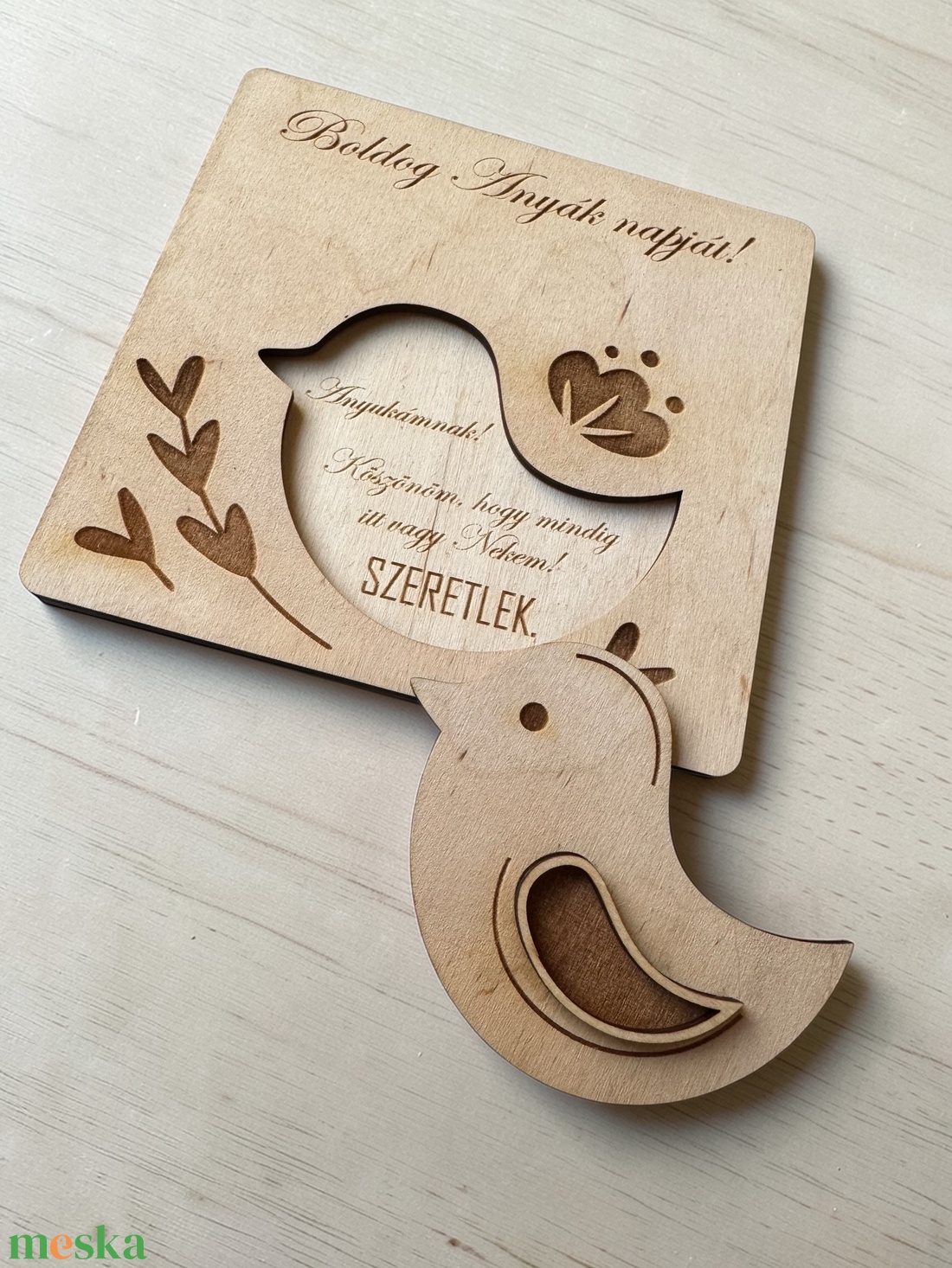 Anyák napi ajándék - egyedi szöveggel, gravírozással - otthon & életmód - dekoráció - asztal és polc dekoráció - asztaldísz - Meska.hu