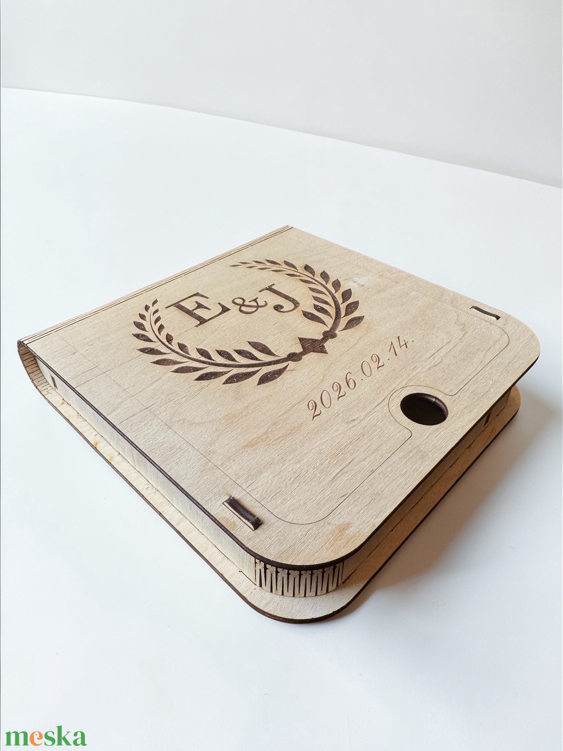 Esküvői pendrive és fénykép tartó díszdoboz - esküvő - emlék & ajándék - album & fotóalbum - Meska.hu