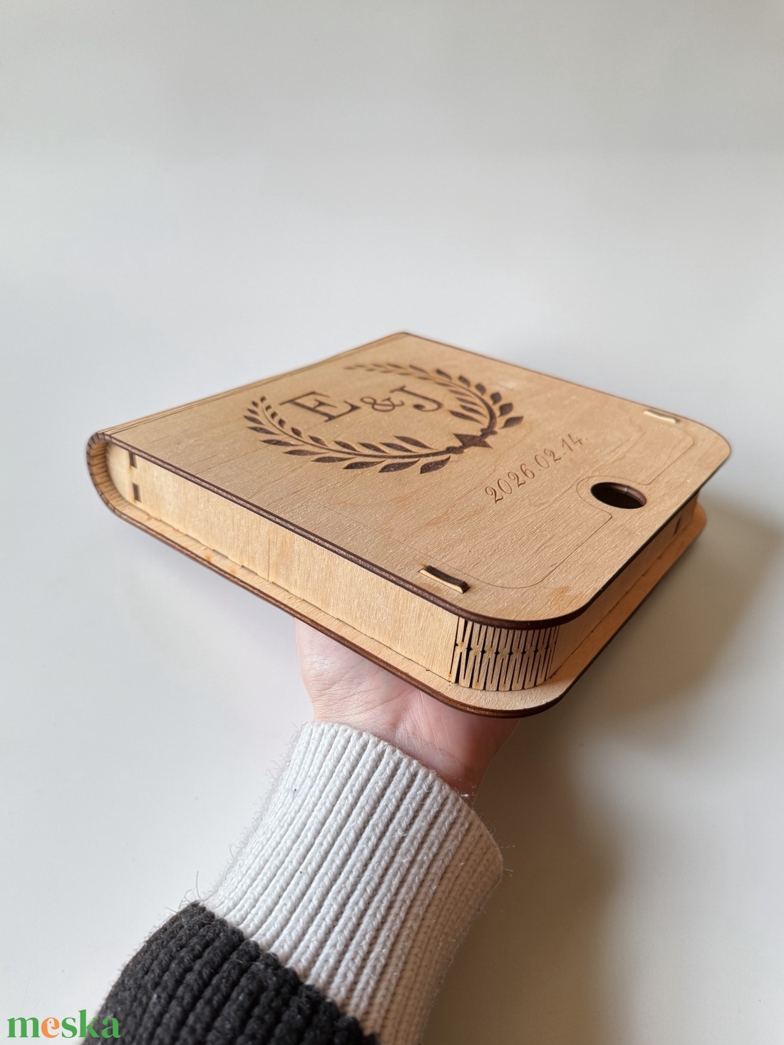Esküvői pendrive és fénykép tartó díszdoboz - esküvő - emlék & ajándék - album & fotóalbum - Meska.hu