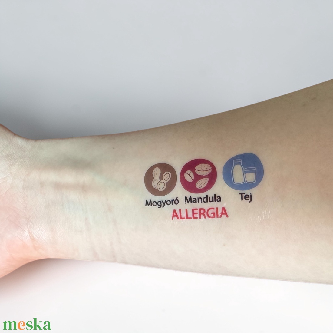 Ideiglenes allergia, érzékenység tetoválás - otthon & életmód - papír, írószer - ideiglenes tetoválás - Meska.hu