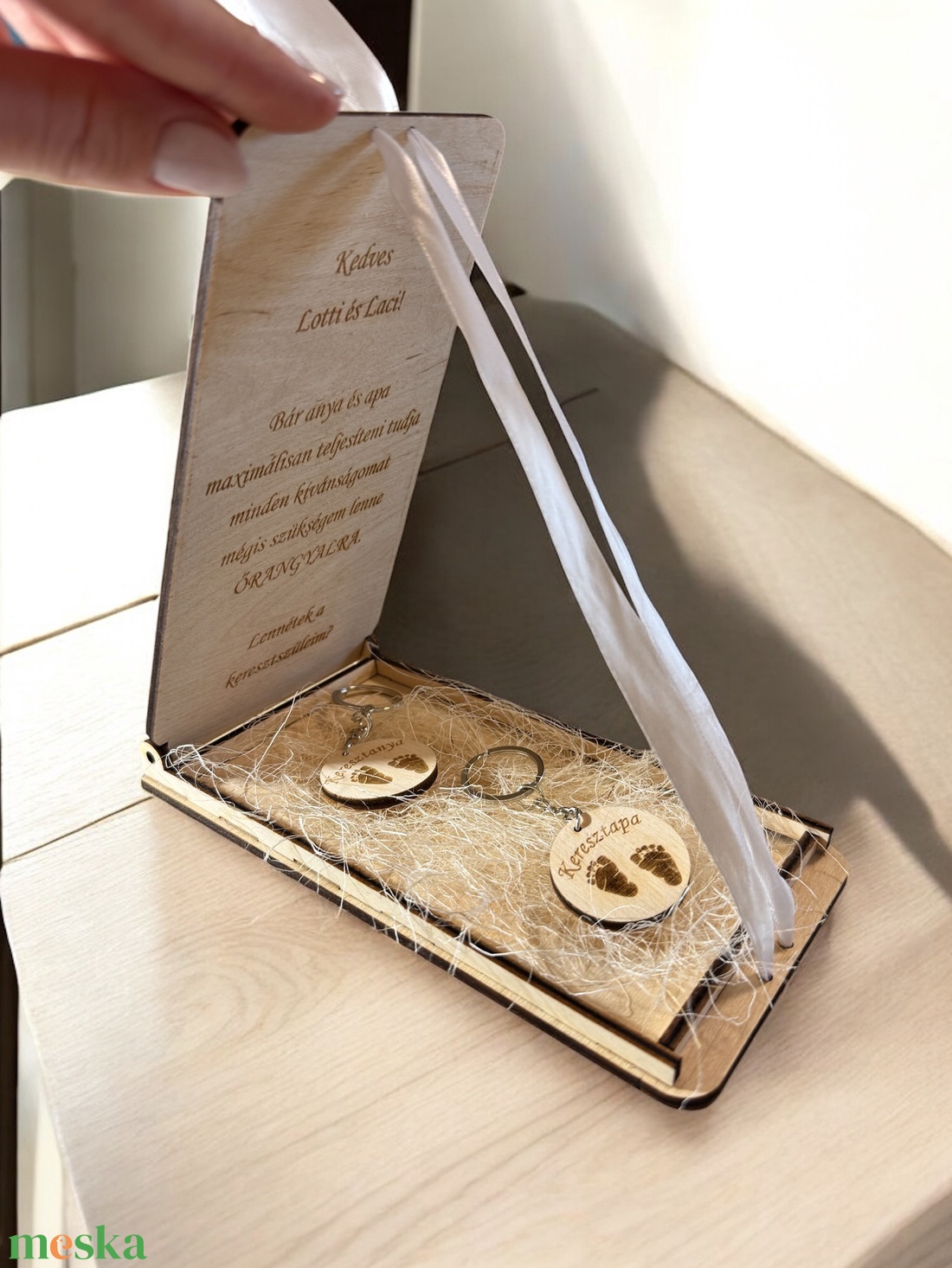 Keresztszülő felkérő - baba - mama - keresztelő kellékek - keresztelőajándékok - Meska.hu