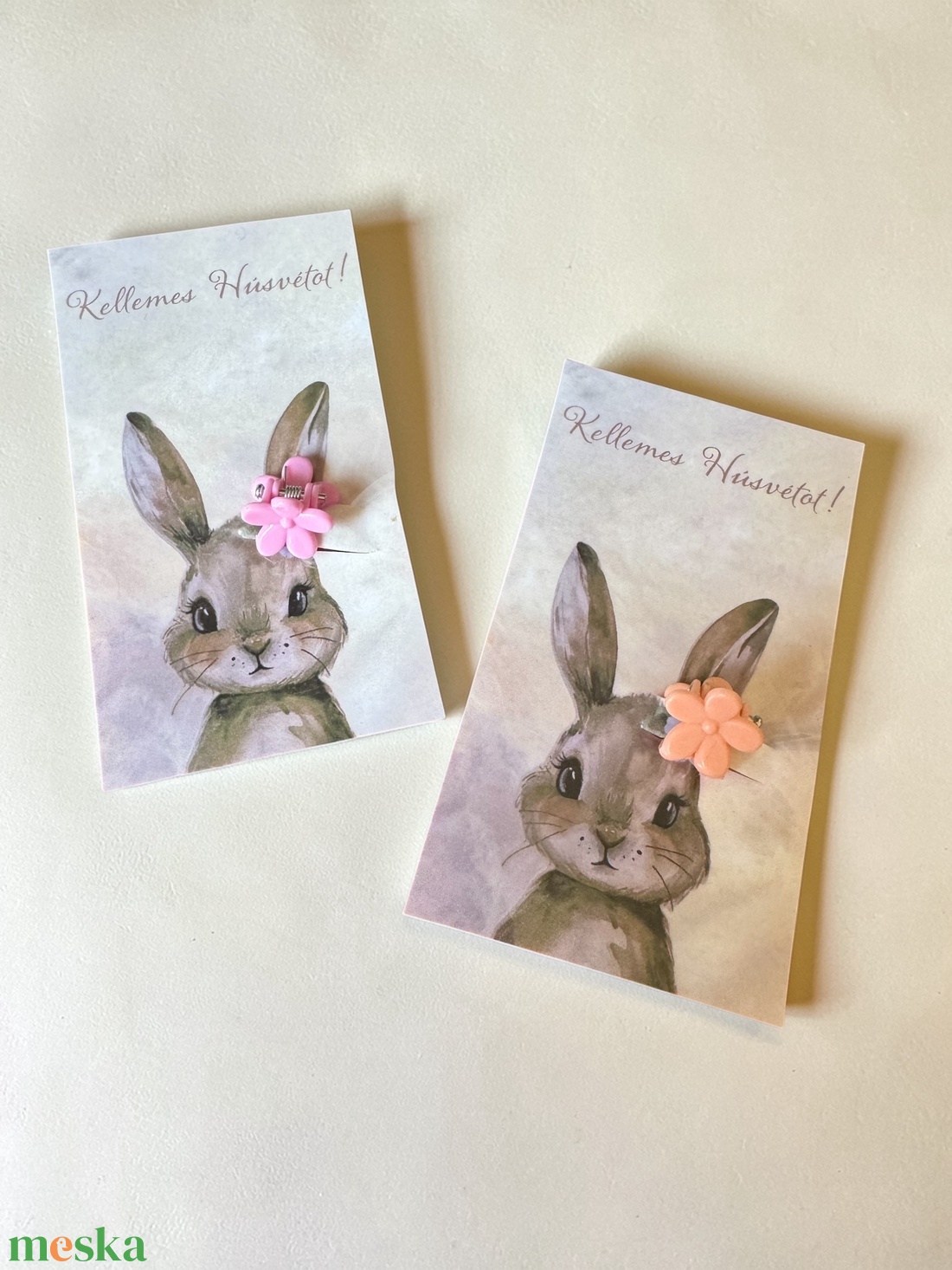 Húsvéti mini hajcsat ajándék - esküvő - hajdísz - hajtű - Meska.hu