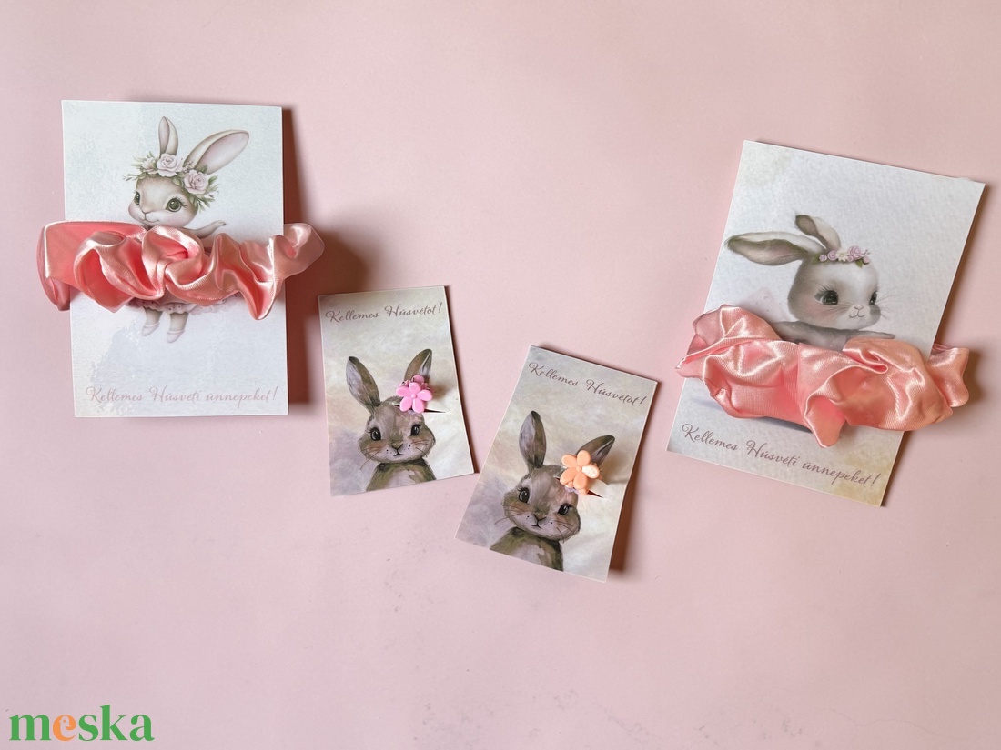 Húsvéti mini hajcsat ajándék - esküvő - hajdísz - hajtű - Meska.hu