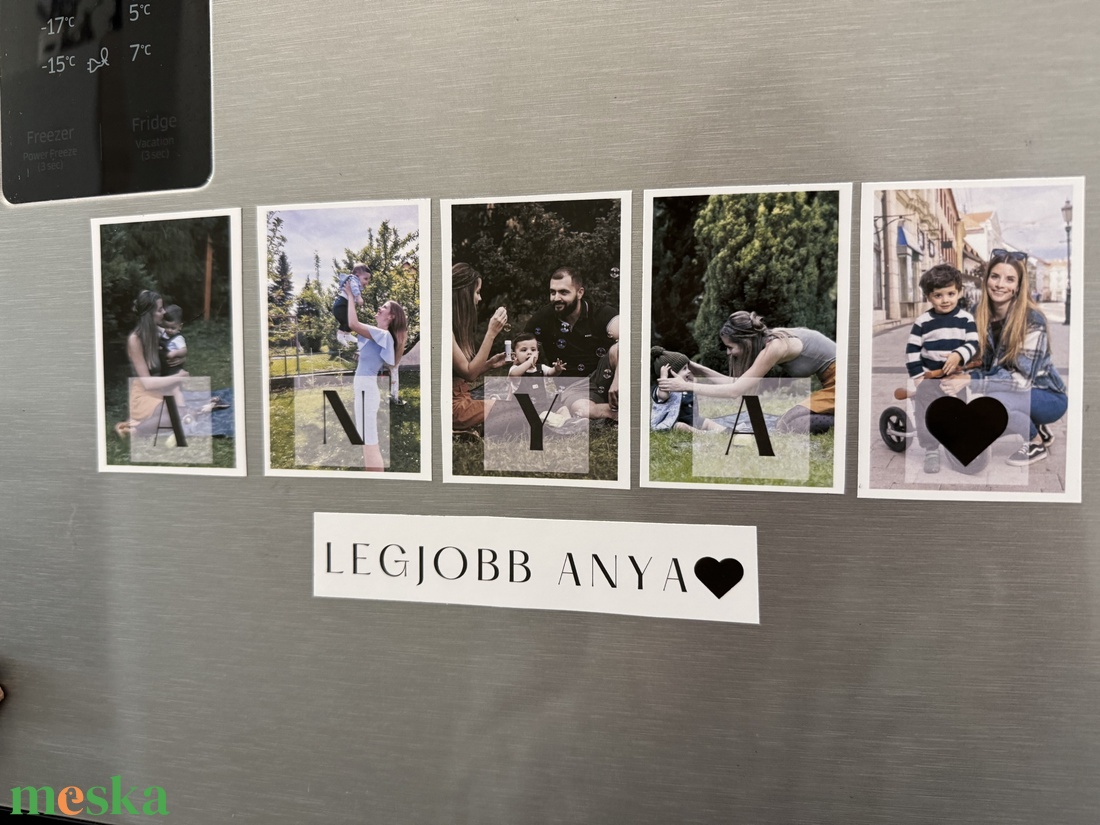 Anyák napja hűtőmágnes - Egyedi fényképes, szöveges - otthon & életmód - konyhafelszerelés, tálalás - konyhai dekoráció - hűtőmágnes - Meska.hu