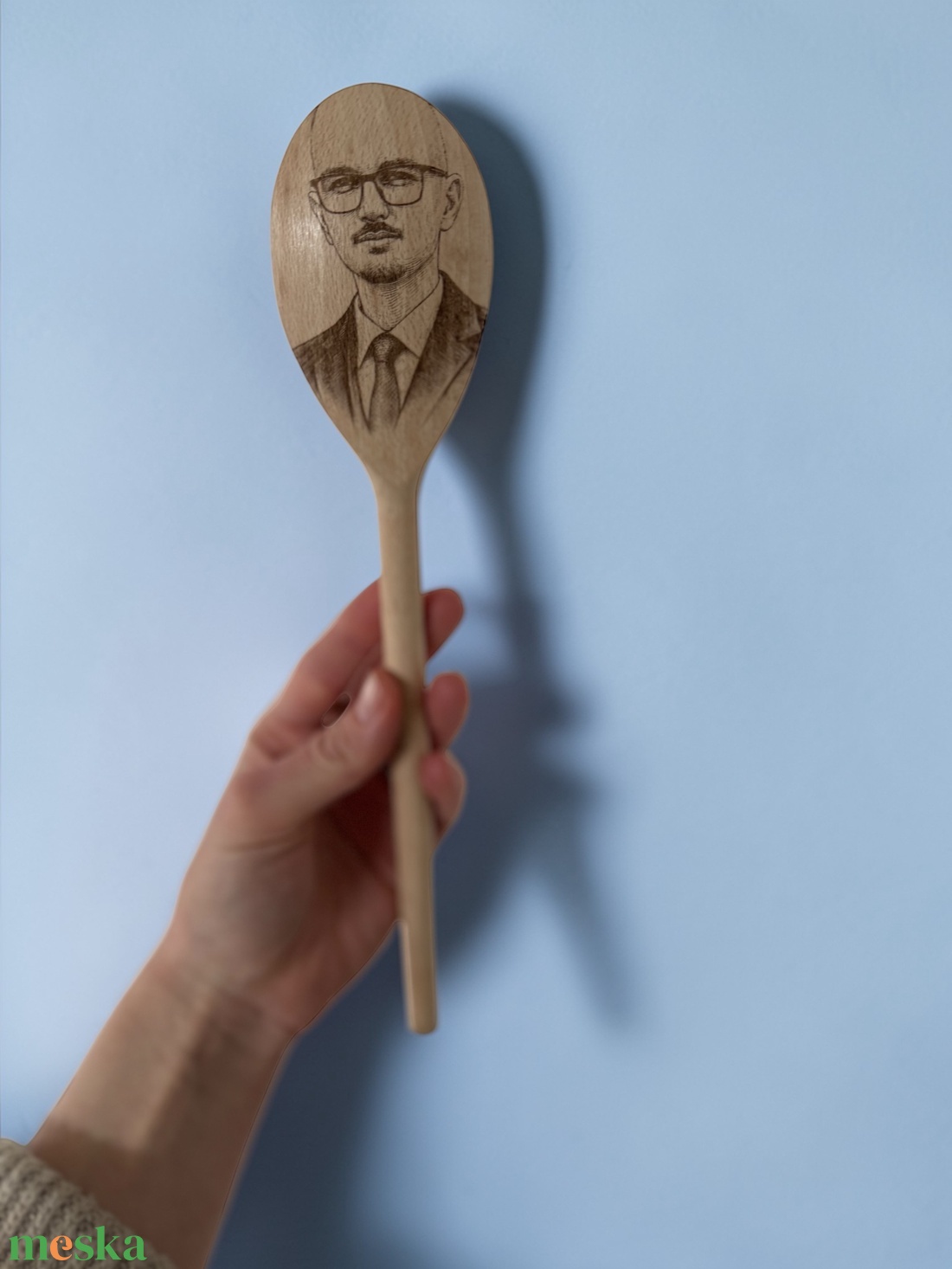 Egyedi fényképes fakanál - kopaszoknak kötelező darab! - otthon & életmód - konyhafelszerelés, tálalás - sütés, főzés - fakanál & fakanáltartó - Meska.hu