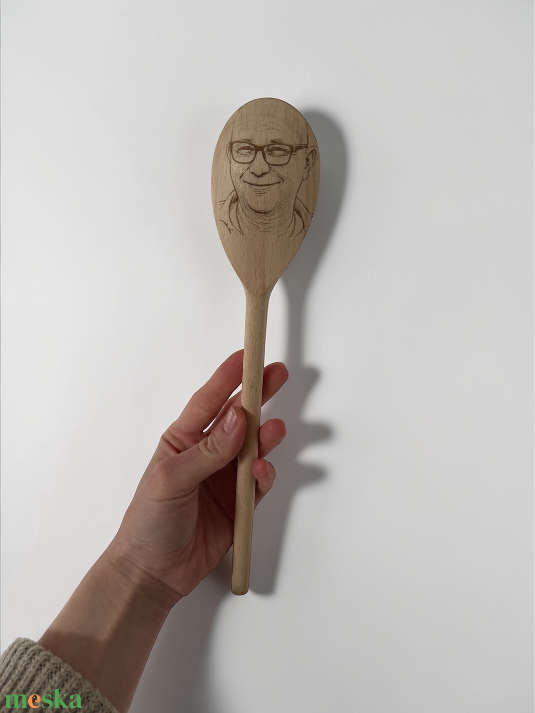 Egyedi fényképes fakanál - kopaszoknak kötelező darab! - otthon & életmód - konyhafelszerelés, tálalás - sütés, főzés - fakanál & fakanáltartó - Meska.hu