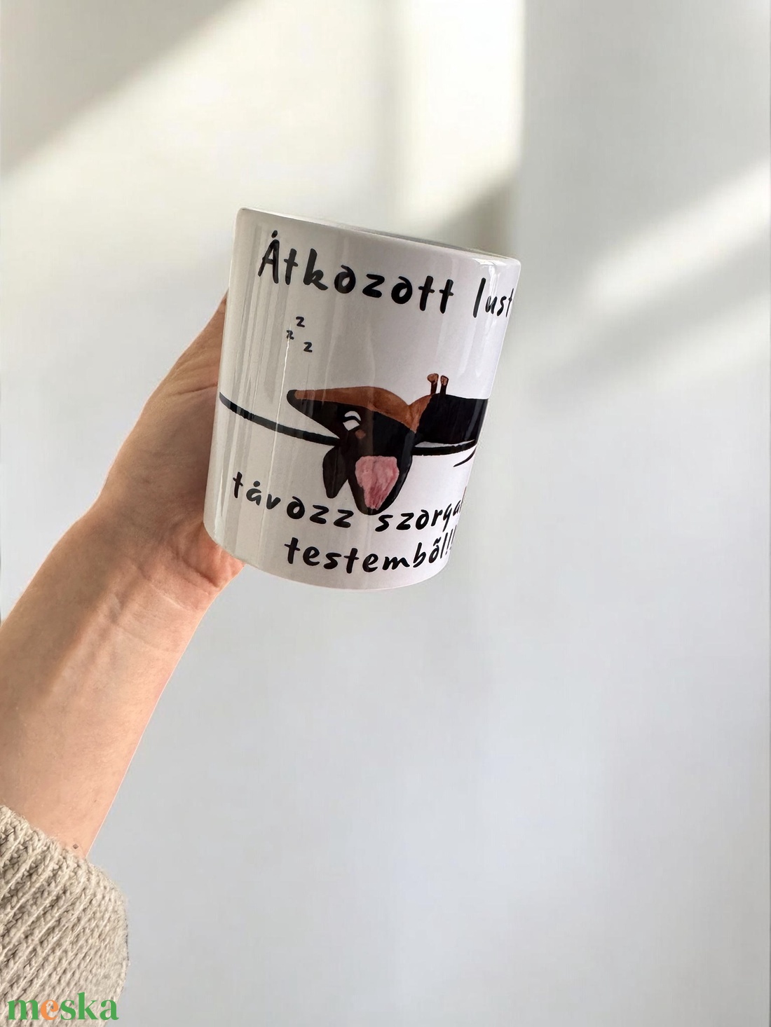 Szorgalom, lustaság bögre - otthon & életmód - konyhafelszerelés, tálalás - tálalás - bögre & csésze - Meska.hu