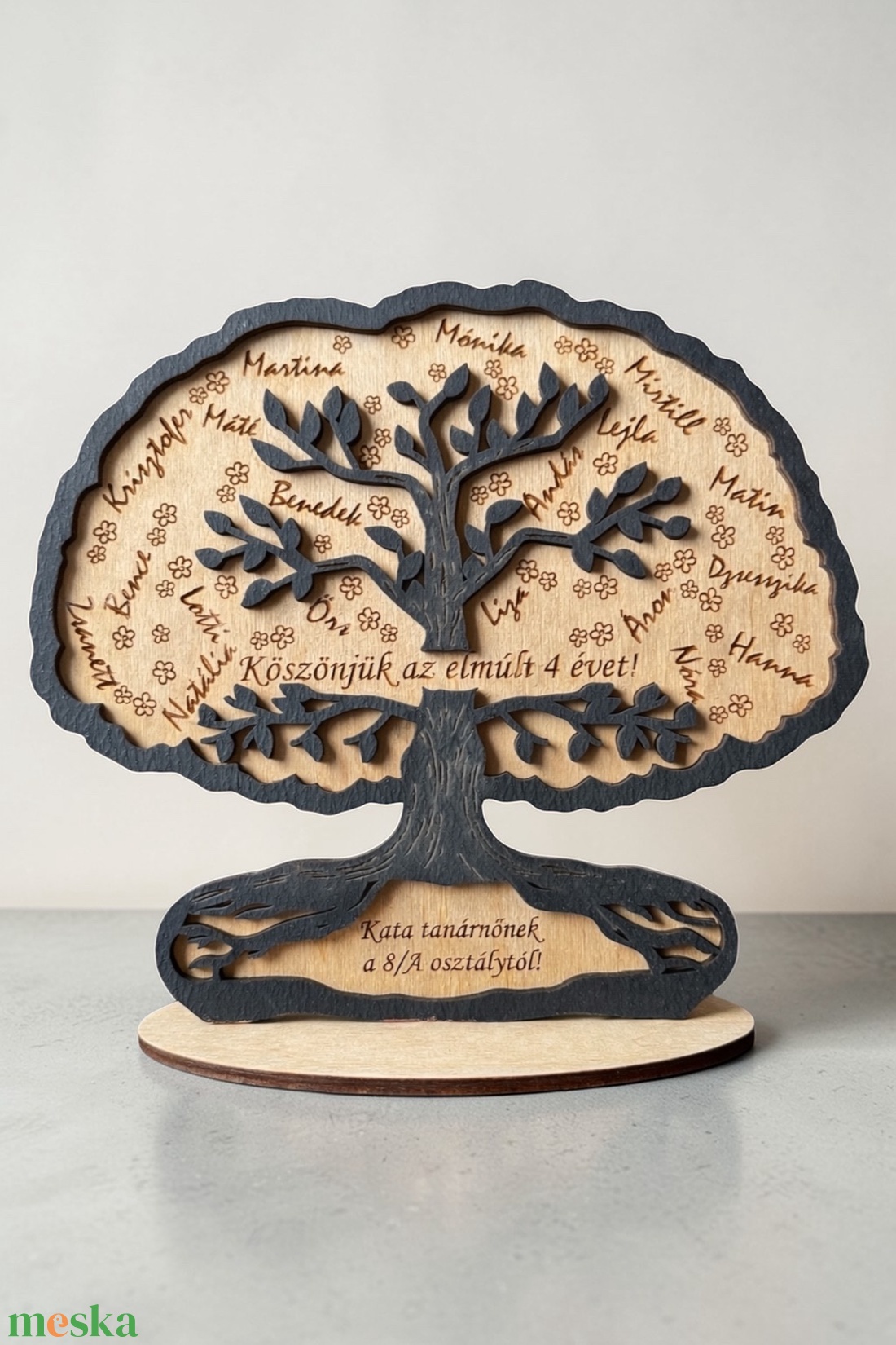 Életfa ballagási ajándék - névsorral, egyedi felirattal - esküvő - dekoráció - asztaldísz - Meska.hu