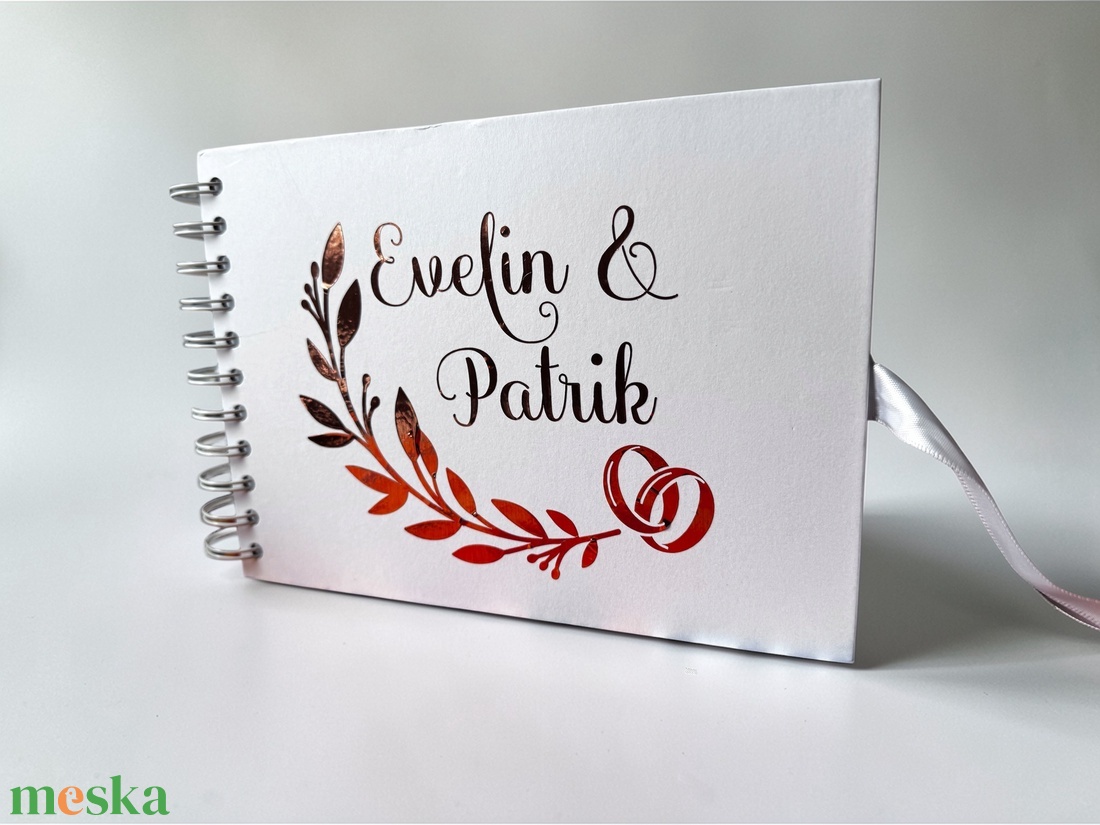 Esküvői vendégkönyv  - esküvő - emlék & ajándék - vendégkönyv - Meska.hu