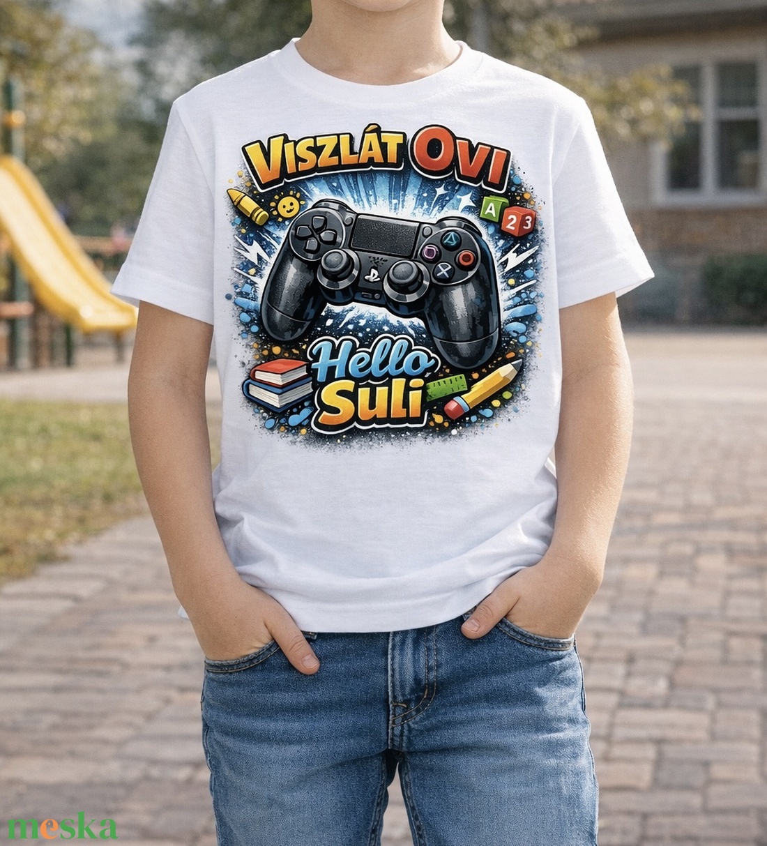 Gyerek ballagási póló � Oviból az iskolába!  - ruha & divat - gyerekruha - póló - Meska.hu