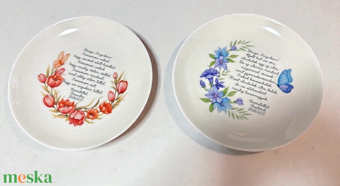 Szülőköszöntő tányér - esküvő - emlék & ajándék - szülőköszöntő ajándék - Meska.hu