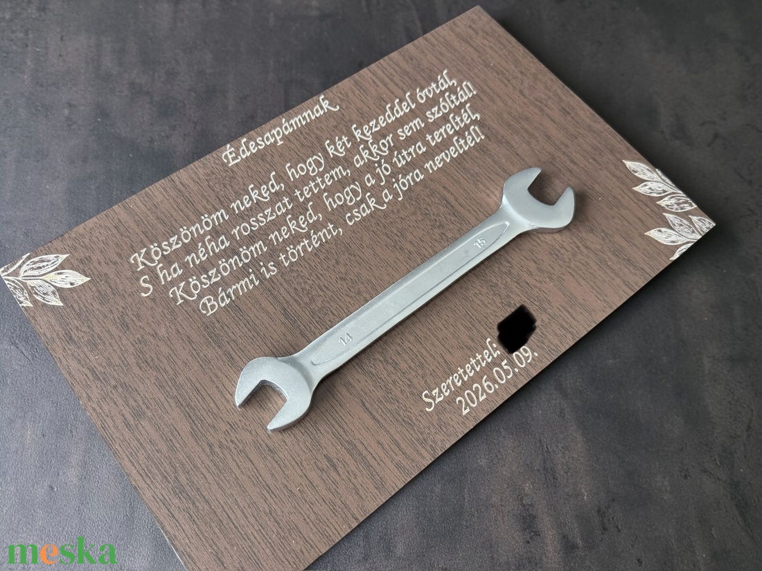 Szülőköszöntő villáskulcs ajándék - esküvő - emlék & ajándék - szülőköszöntő ajándék - Meska.hu