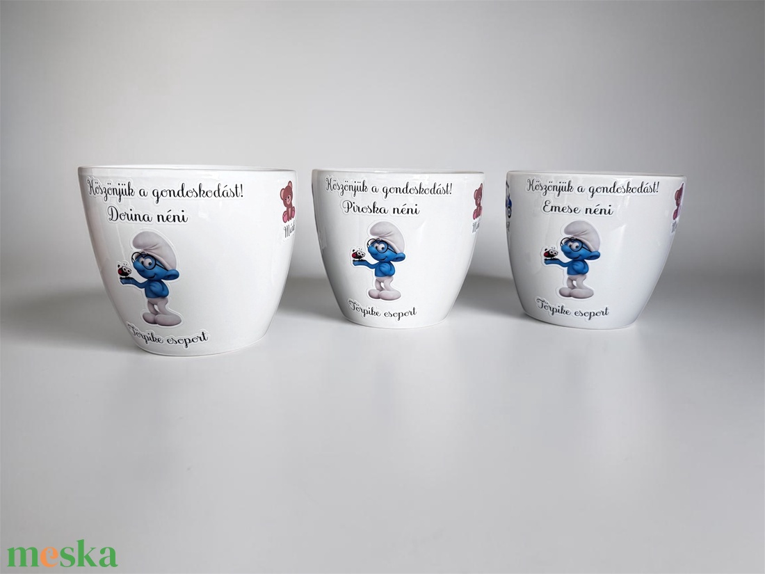 Ballagási kaspó - nevekkel, jelekkel - otthon & életmód - virágdekoráció - virágtartó - kaspó - Meska.hu