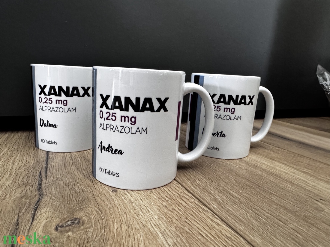 Xanax bögre - nevekkel - otthon & életmód - konyhafelszerelés, tálalás - tálalás - bögre & csésze - Meska.hu