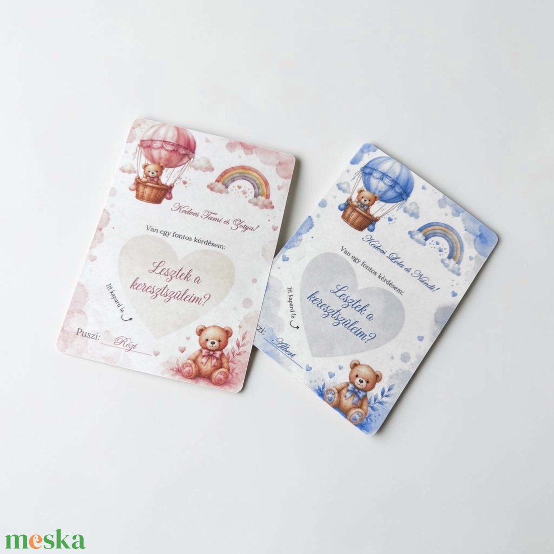 Kaparós keresztszülő felkérő - baba - mama - keresztelő kellékek - keresztszülő felkérő - Meska.hu