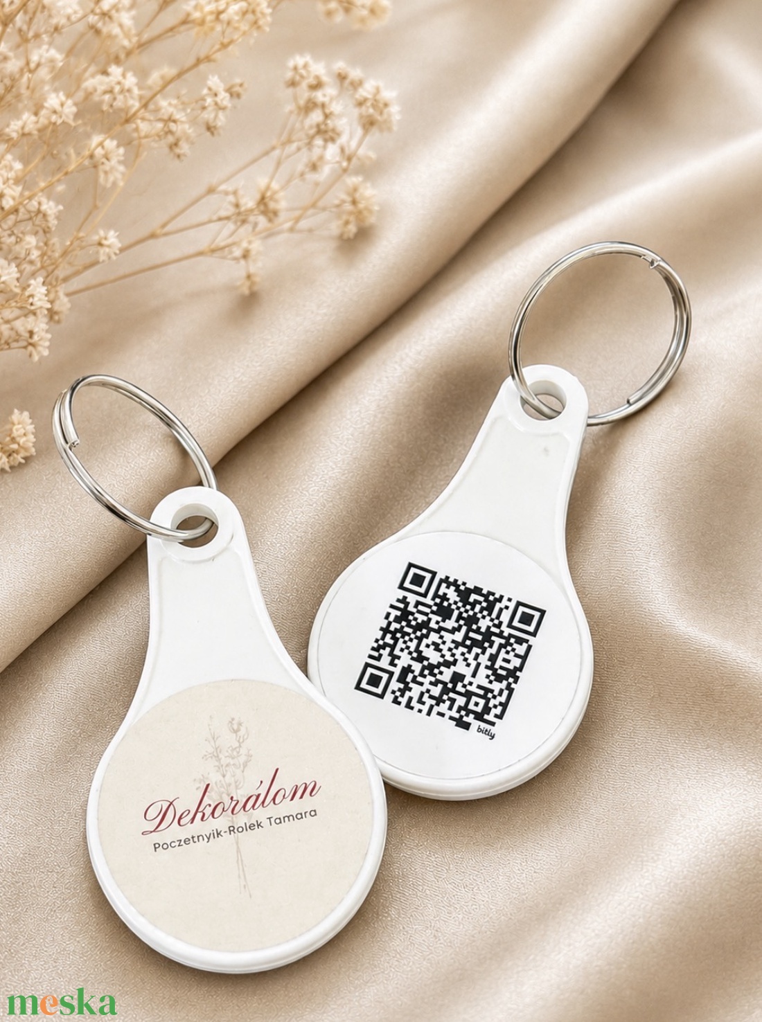 QR-kódos szolgáltatói bevásárlókocsi érme - táska & tok - kulcstartó & táskadísz - kulcstartó - Meska.hu