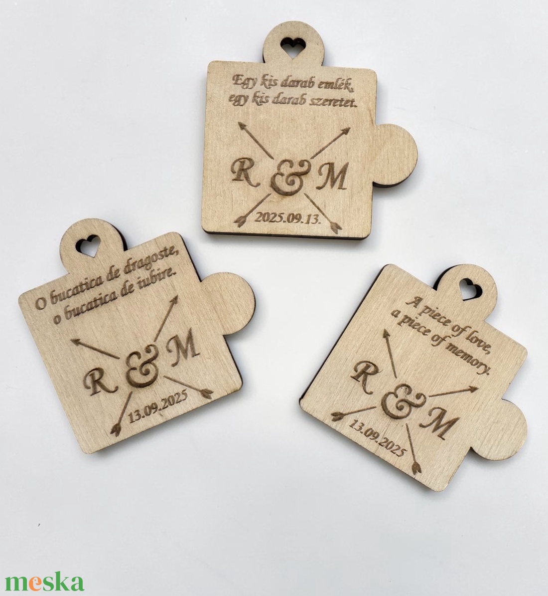 Köszönőajándék - puzzle darab - esküvő - emlék & ajándék - köszönőajándék - Meska.hu