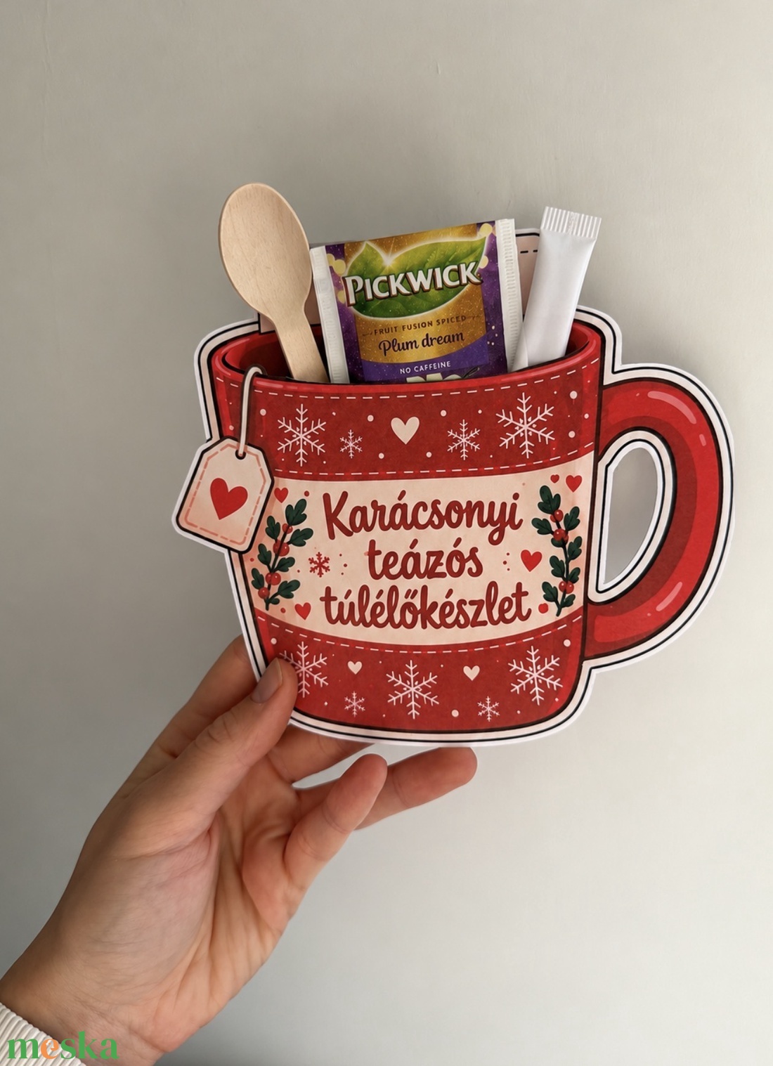 Karácsonyi túlélőkészlet teával - karácsony - karácsonyi lakásdekoráció - karácsonyi lakásdíszek - Meska.hu