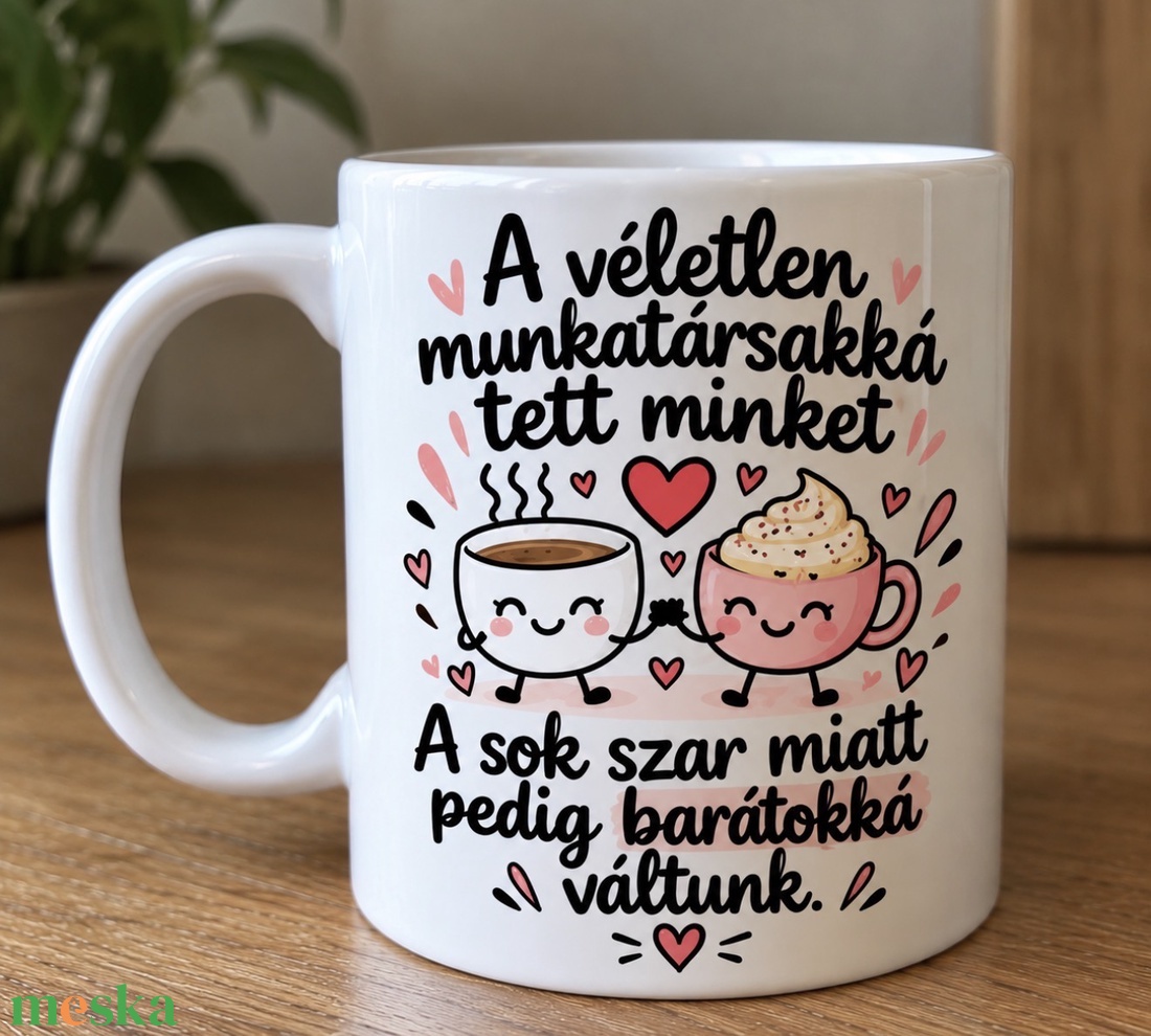 Kolléganő bögre � vicces ajándék munkatársnak, barátnőnek - otthon & életmód - konyhafelszerelés, tálalás - tálalás - bögre & csésze - Meska.hu