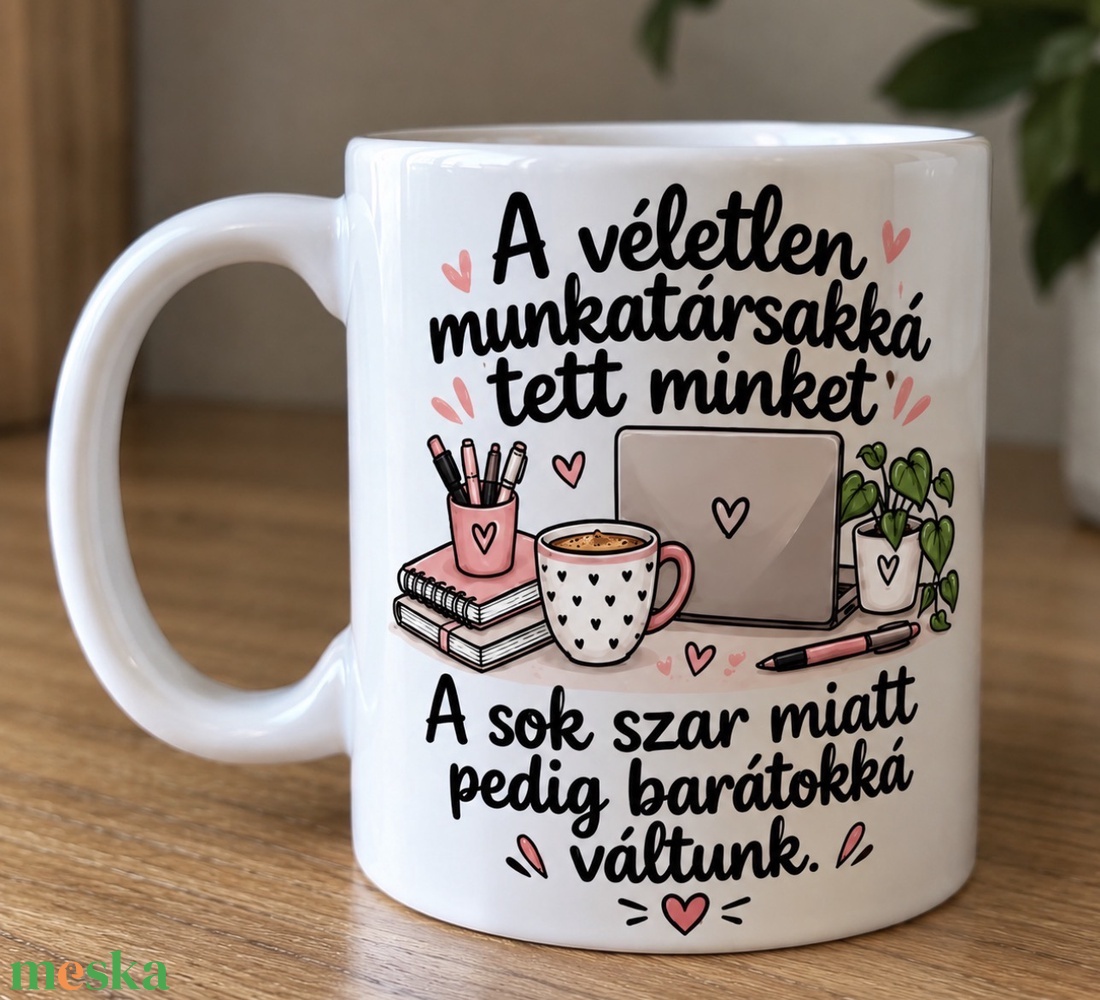 Kolléganő bögre � vicces ajándék munkatársnak, barátnőnek - otthon & életmód - konyhafelszerelés, tálalás - tálalás - bögre & csésze - Meska.hu