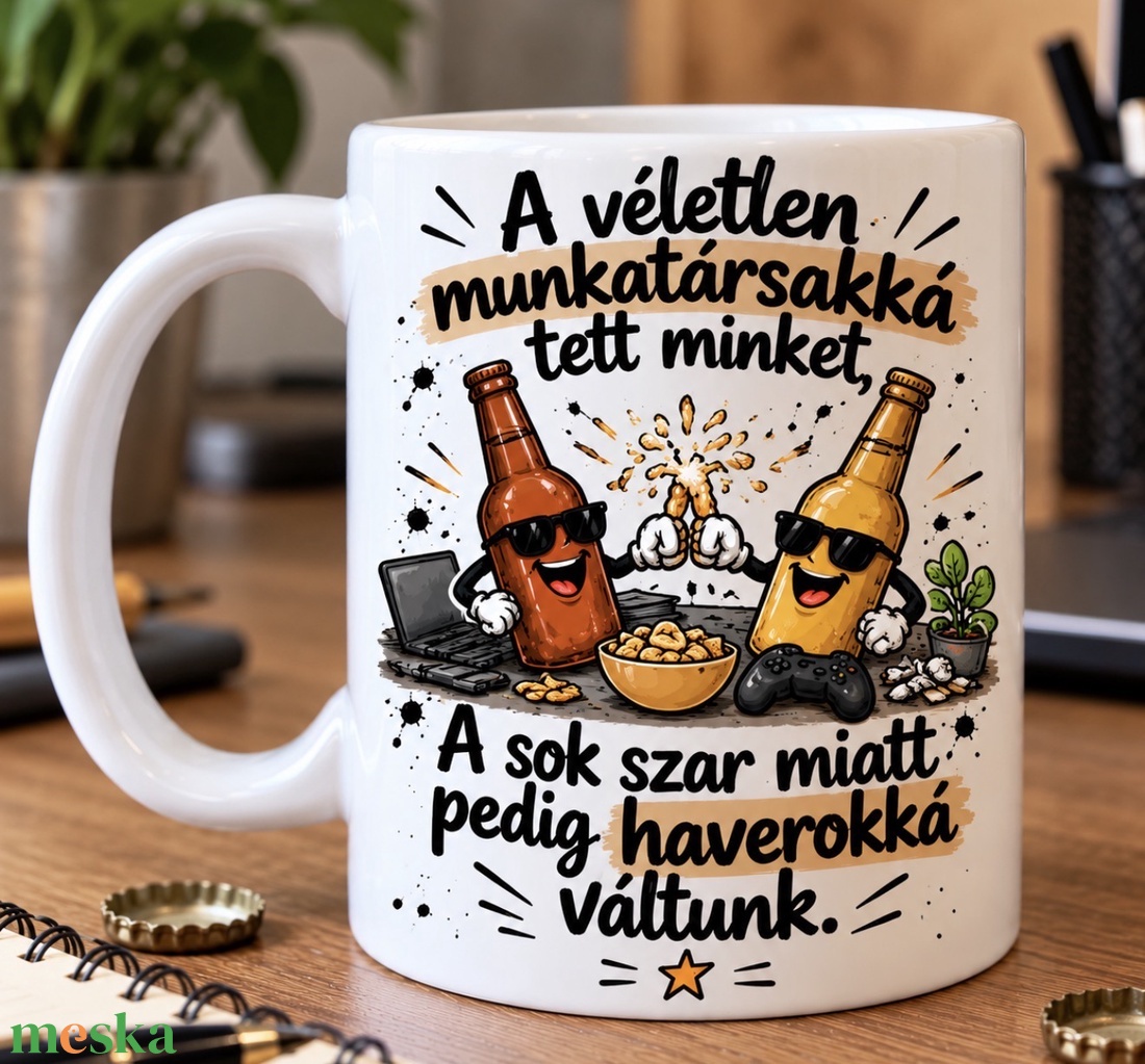 Kolléga bögre férfiaknak � vicces ajándék munkatársnak, barátnőnek - otthon & életmód - konyhafelszerelés, tálalás - tálalás - bögre & csésze - Meska.hu