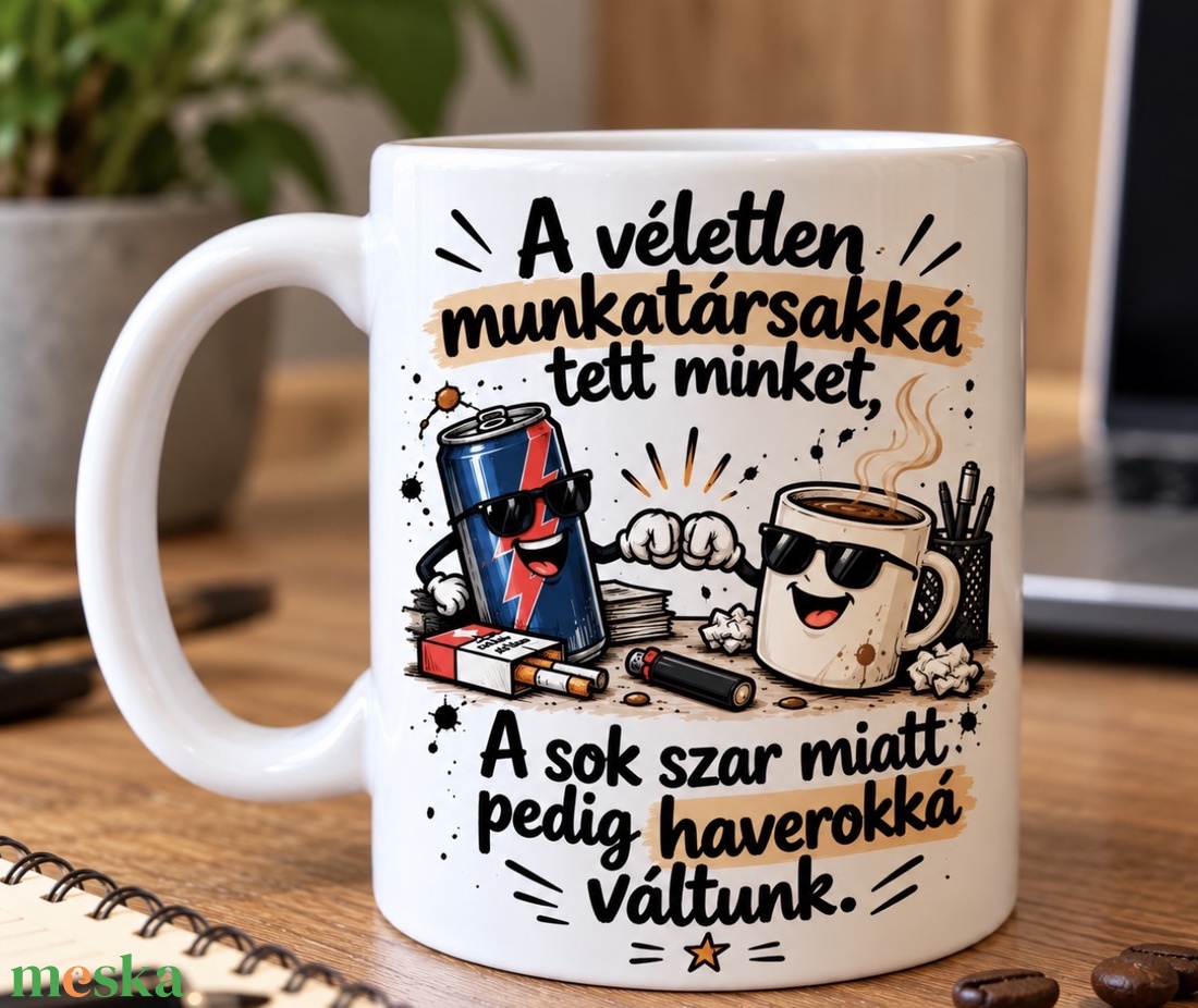 Kolléga bögre férfiaknak � vicces ajándék munkatársnak, barátnőnek - otthon & életmód - konyhafelszerelés, tálalás - tálalás - bögre & csésze - Meska.hu